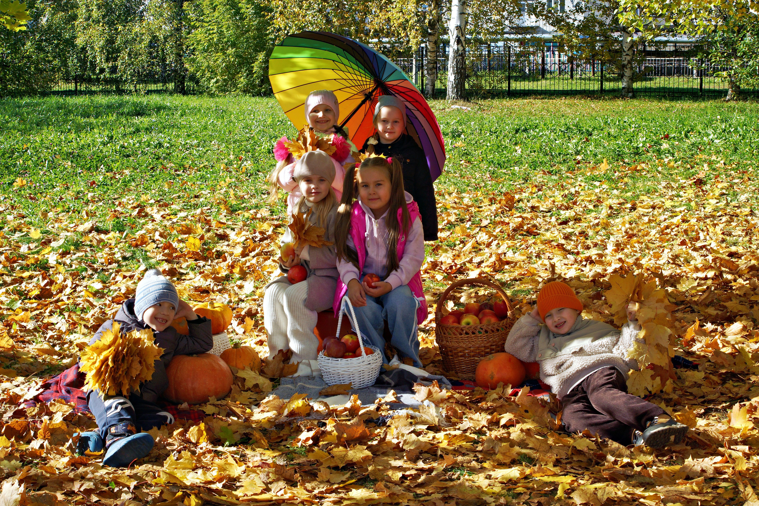 Осенняя фотосессия в детском саду г. Йошкар-Ола