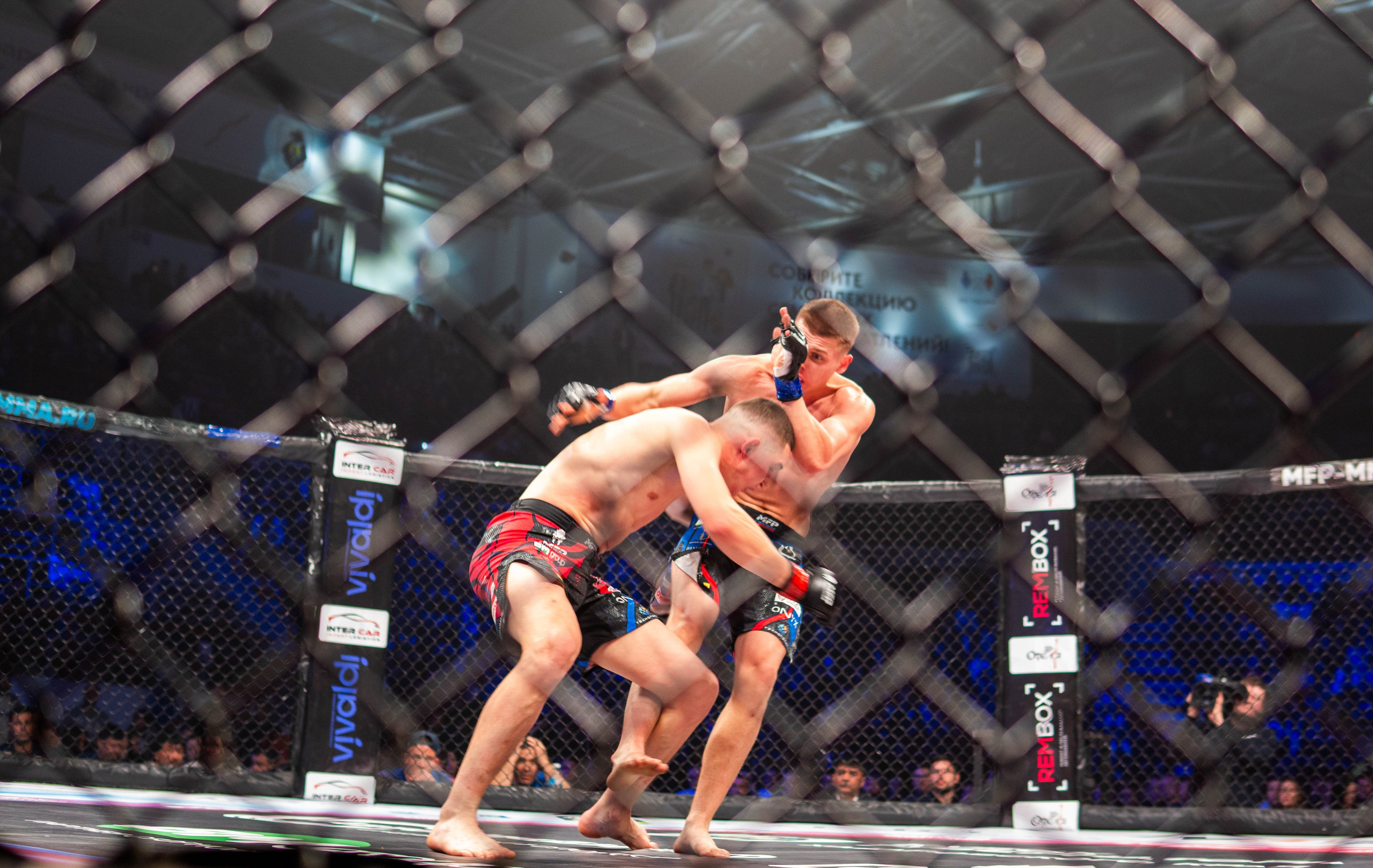 Спортивный и репортажный фотограф в Хабаровске Дергачев Дмитрий запечатлел бой двух сильнейших спортсменов на соревнованиях по панкратиону