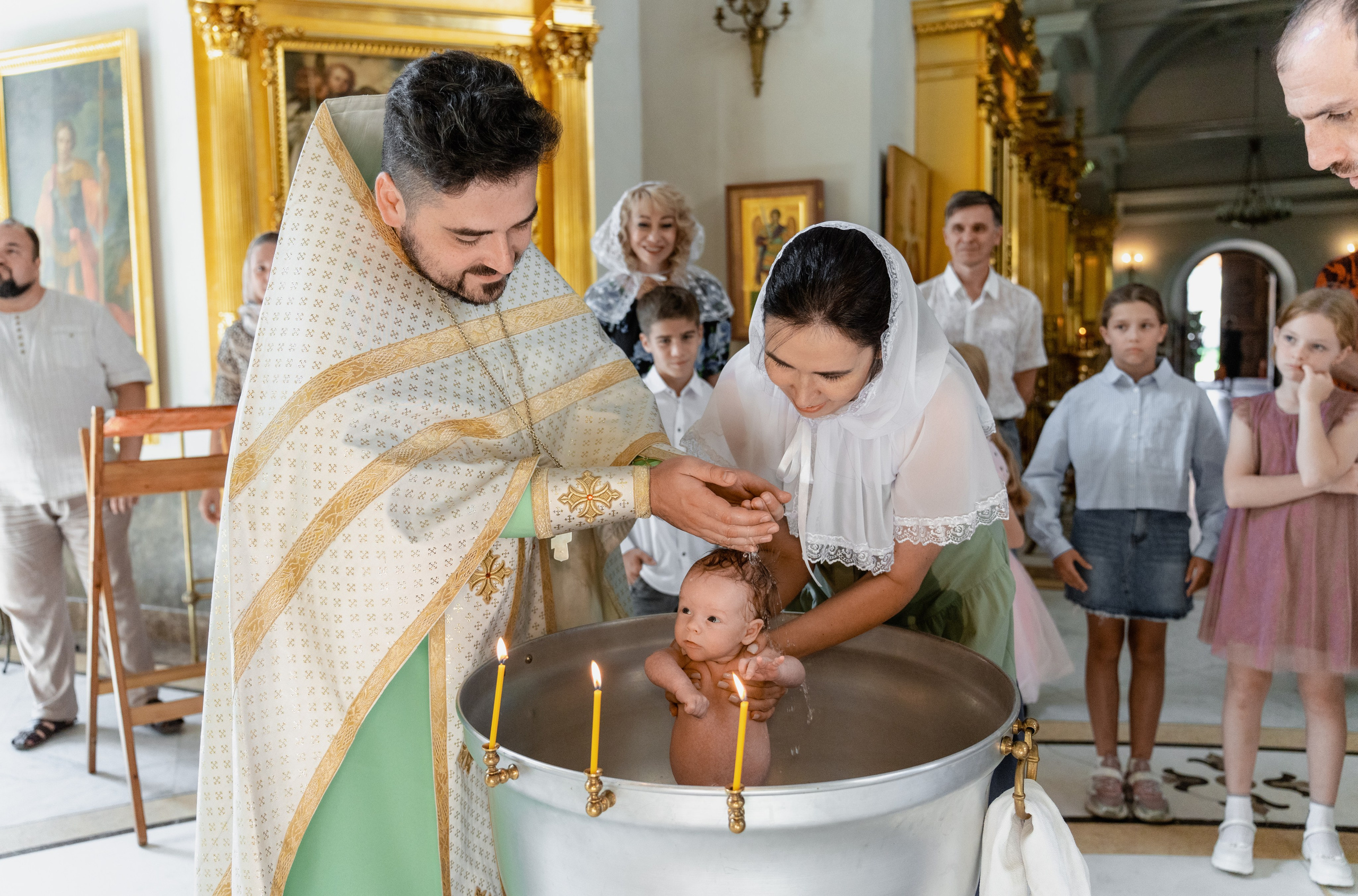 Крещение Даниила в храме Петра и Павла. Фотограф на Крещение Тула и Венчание в Туле, детский и семейный фотограф