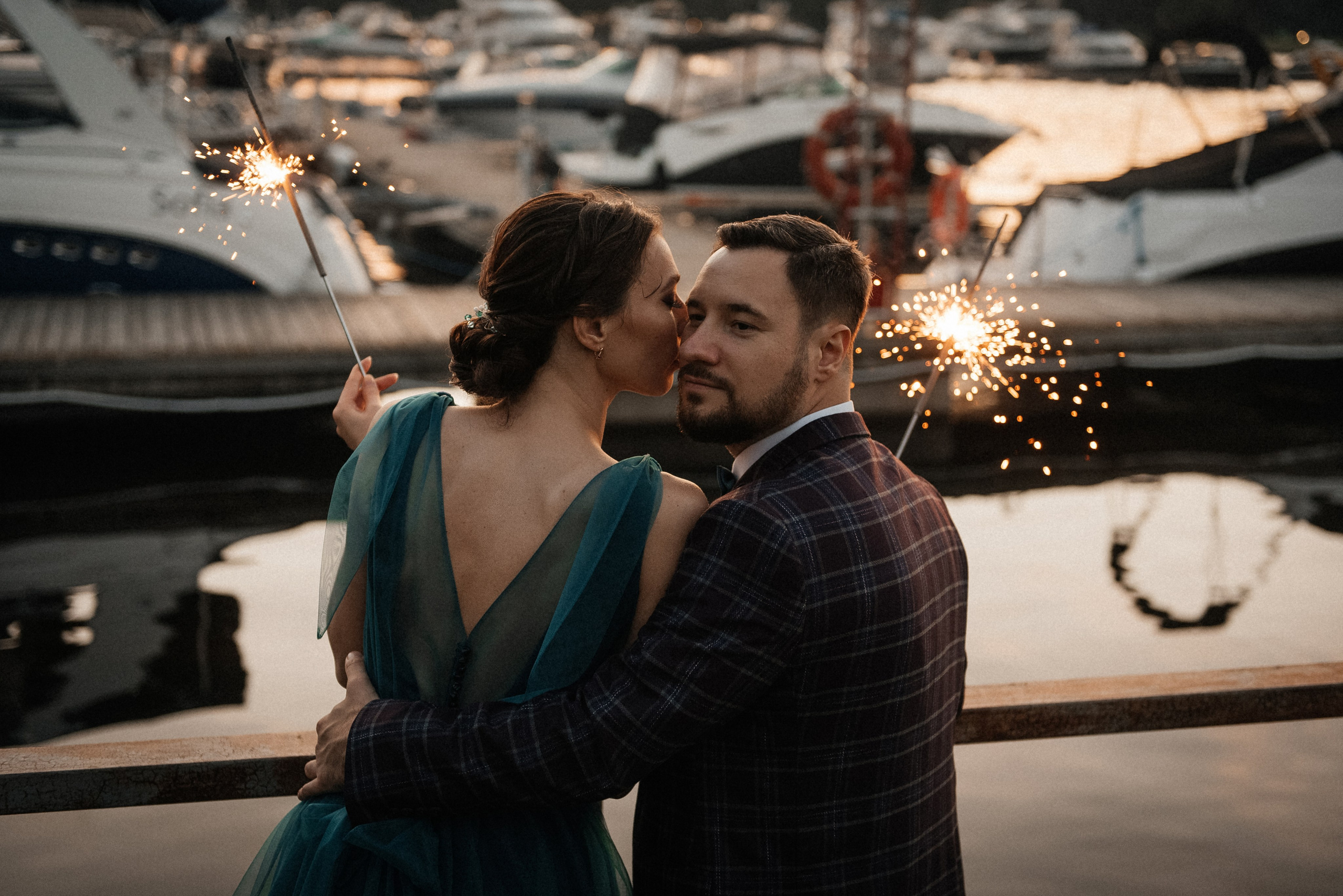 фотосессия с бенгальскими огнями