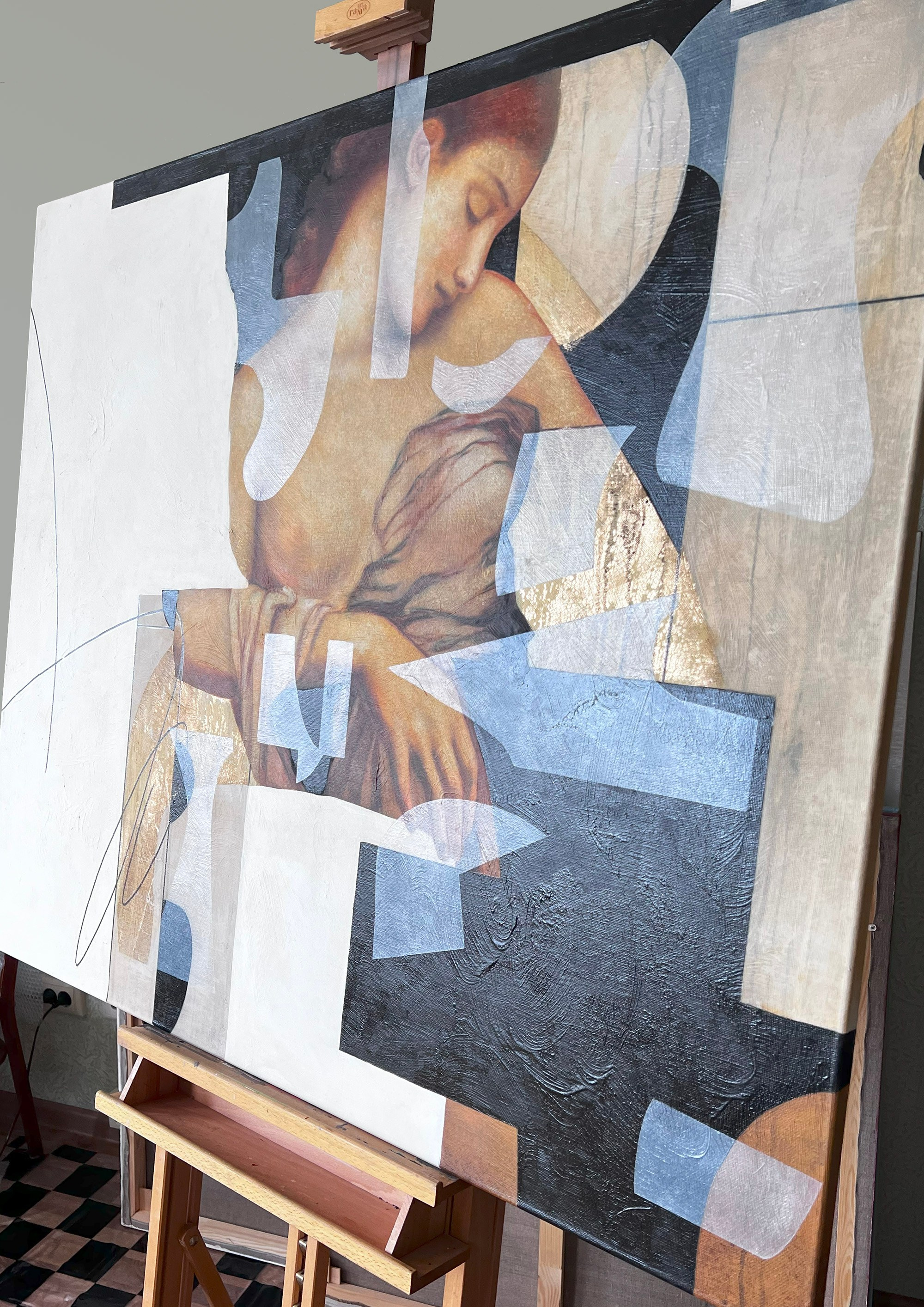 Ожидание. Художник-абстракционист Ольга Рикун. Москва