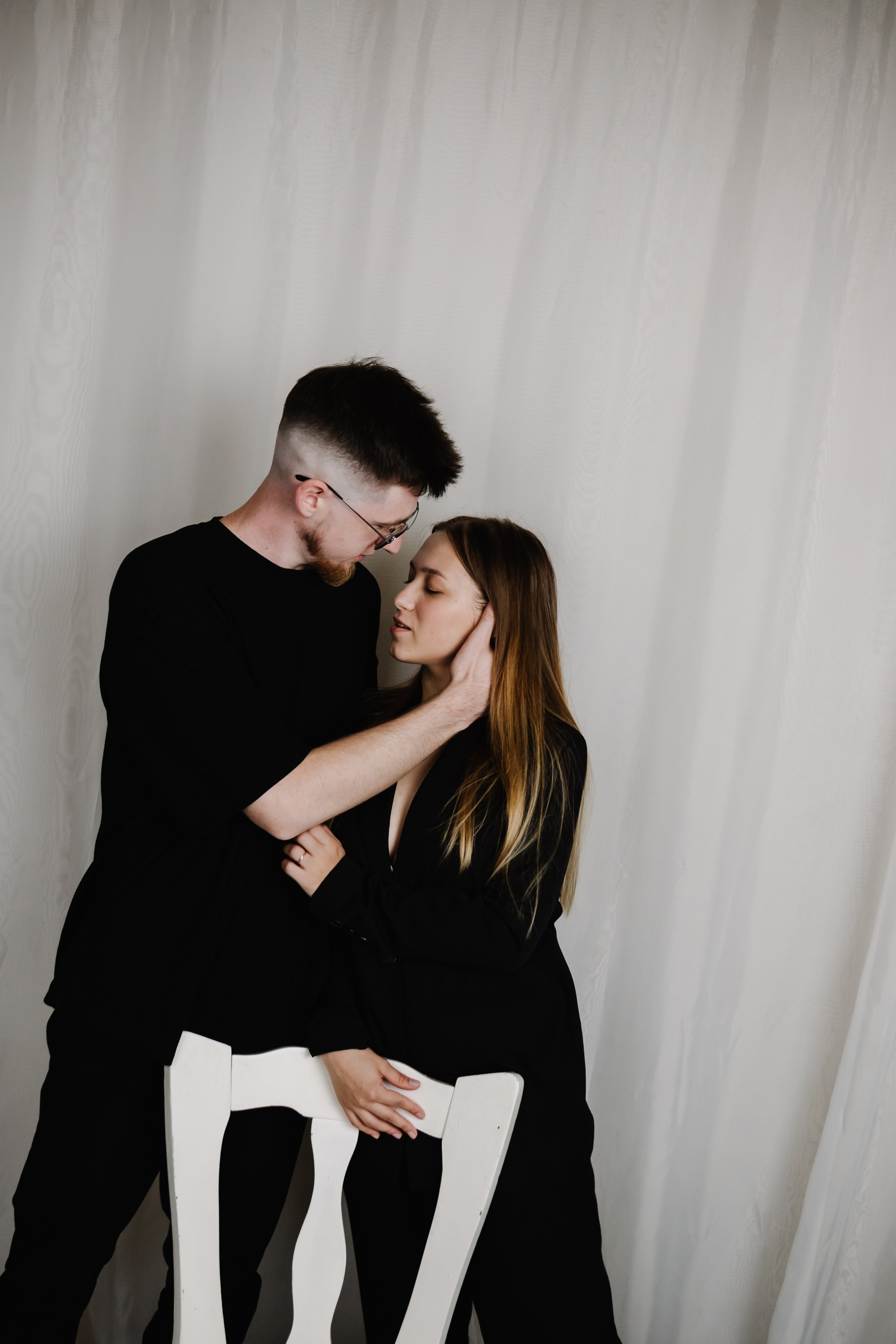 Студийная парная фотосессия Ани и Вити. Портретный и репортажный фотограф в Санкт-Петербурге | Валерия Кайряк