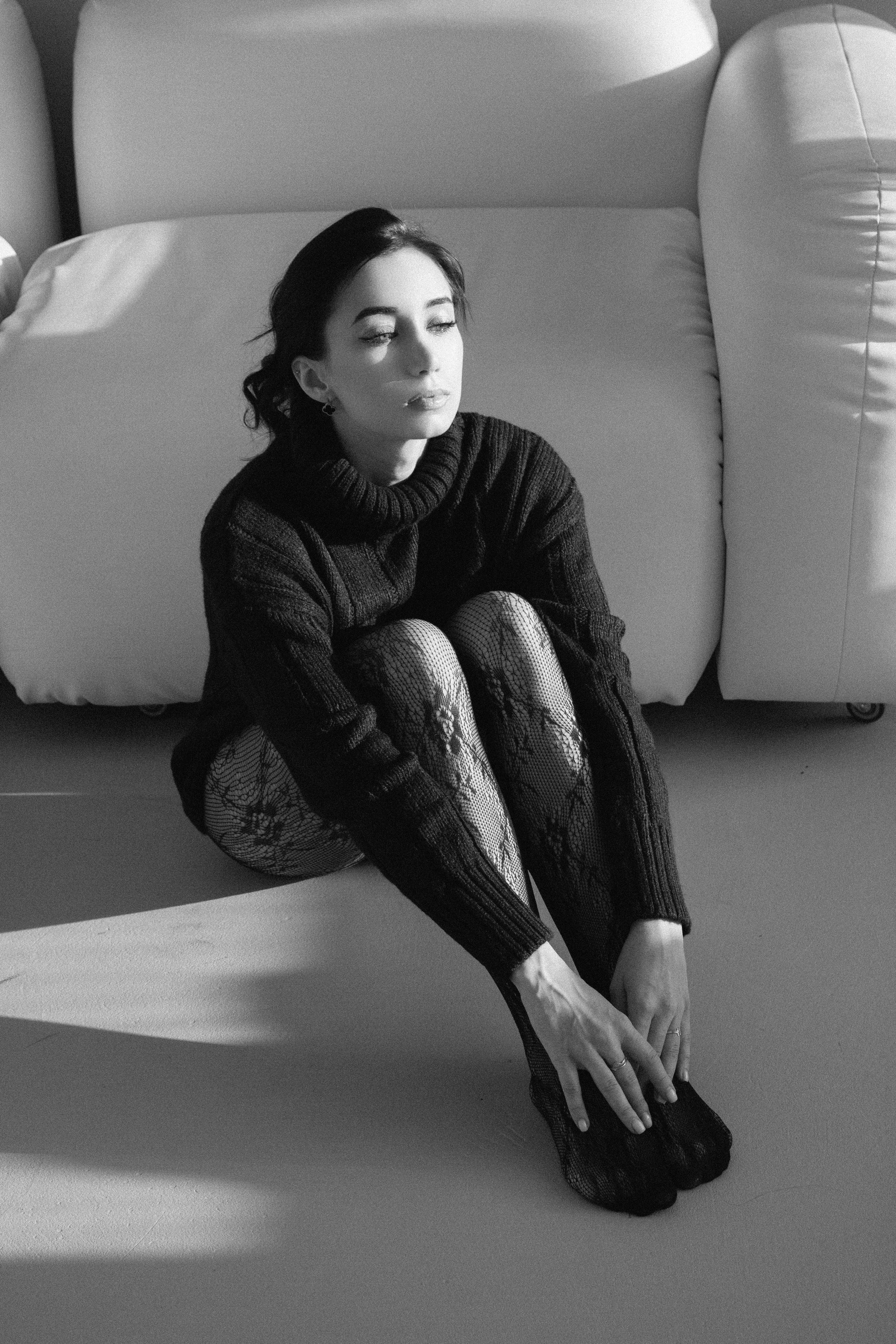 женские черно белые фотографии