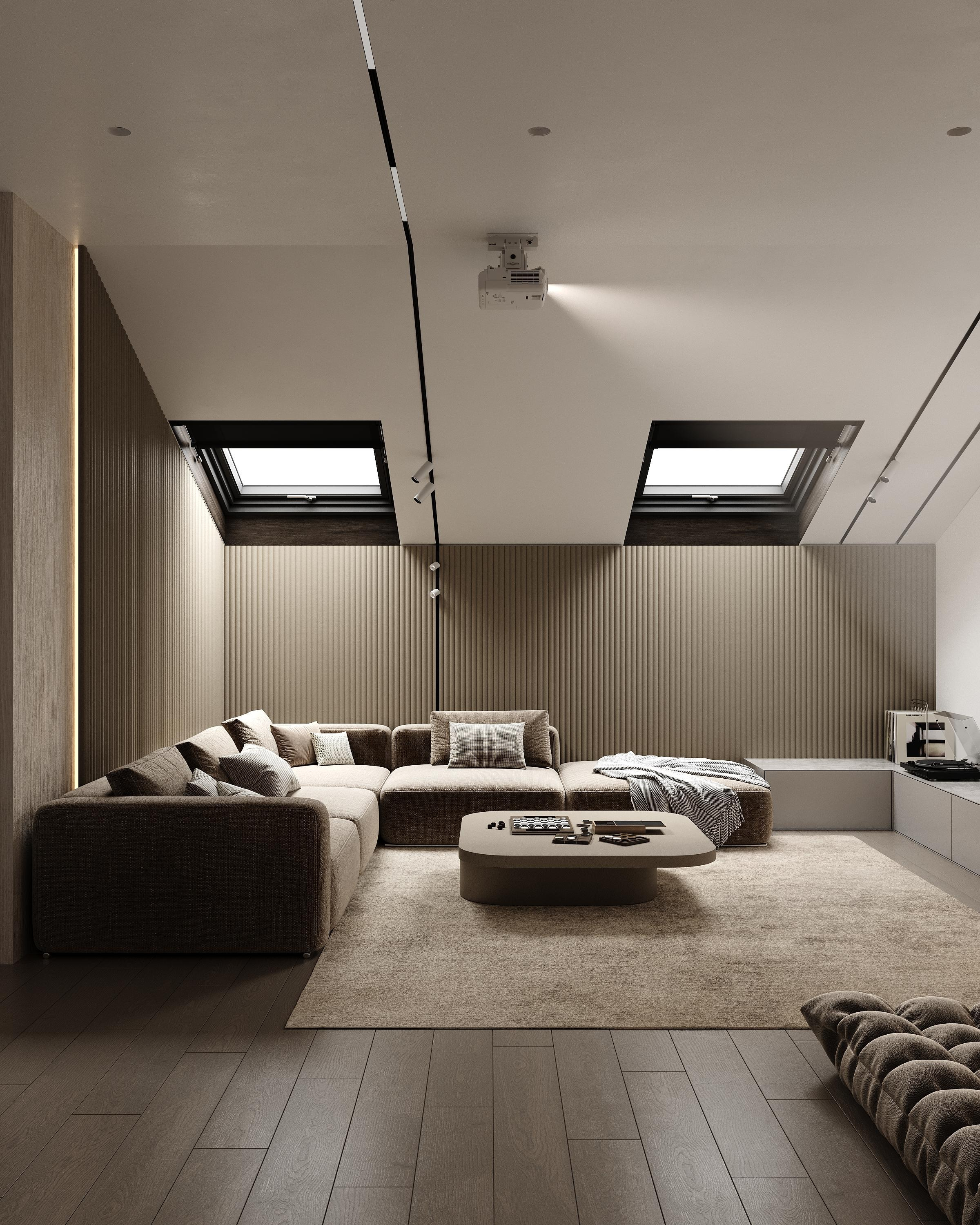 Чердачный этаж. Дизайнер интерьера Еремина Юлия