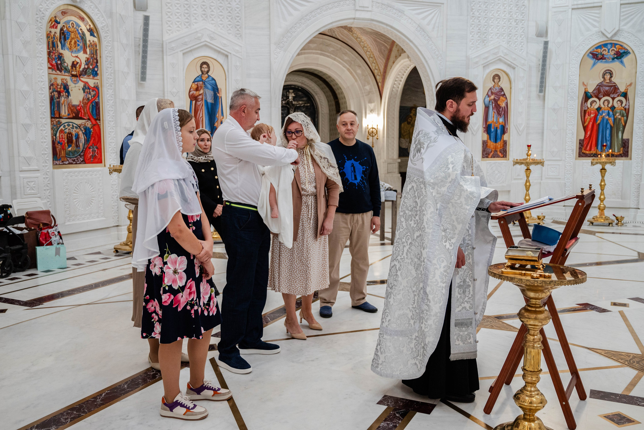 Крещение Олеся. Семейный и детский фотограф Москва