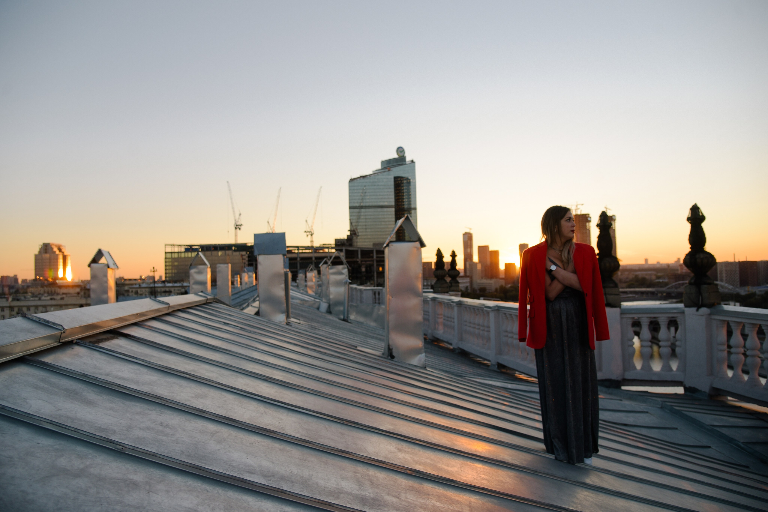 Крыша напротив Москва-Сити. Фотограф Лола Волна, город Москва