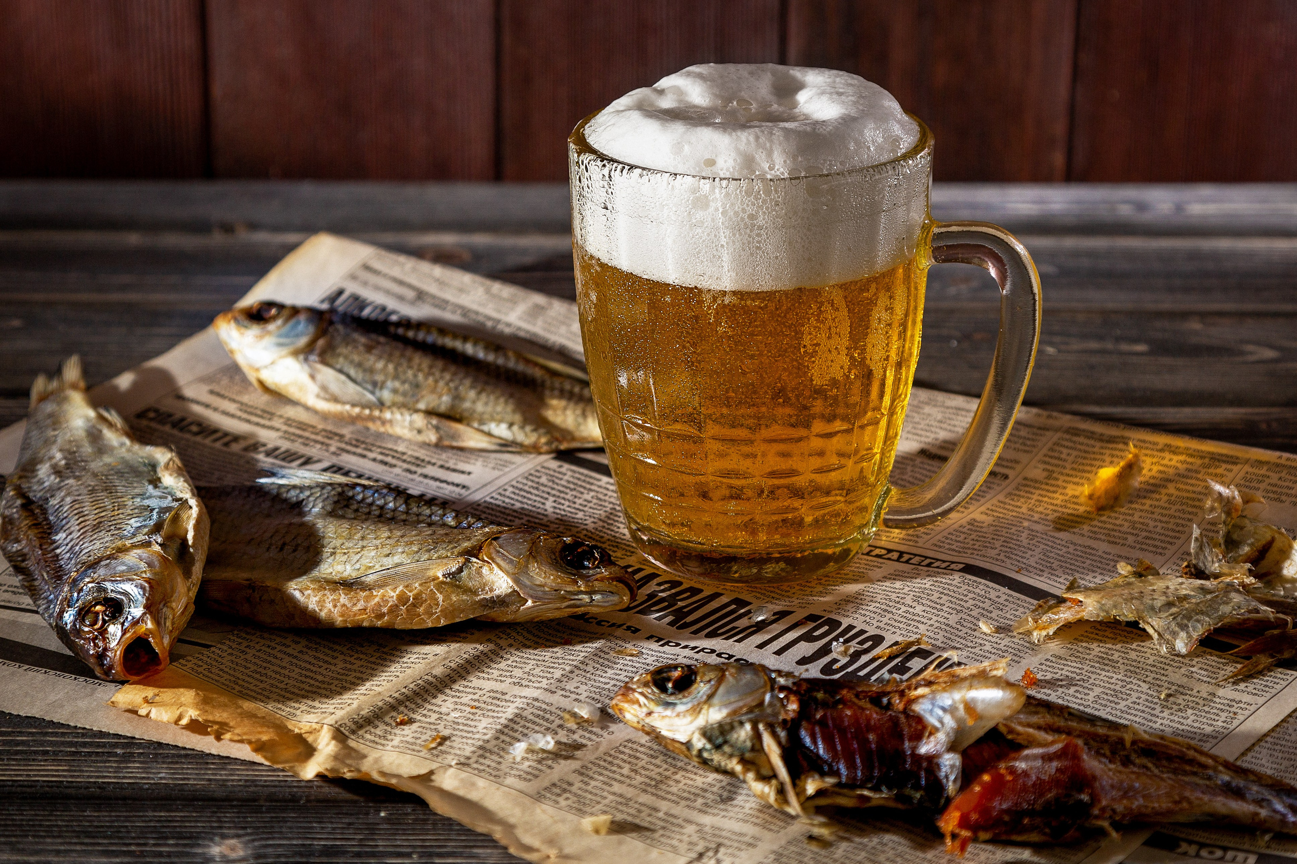 Пиво с воблой