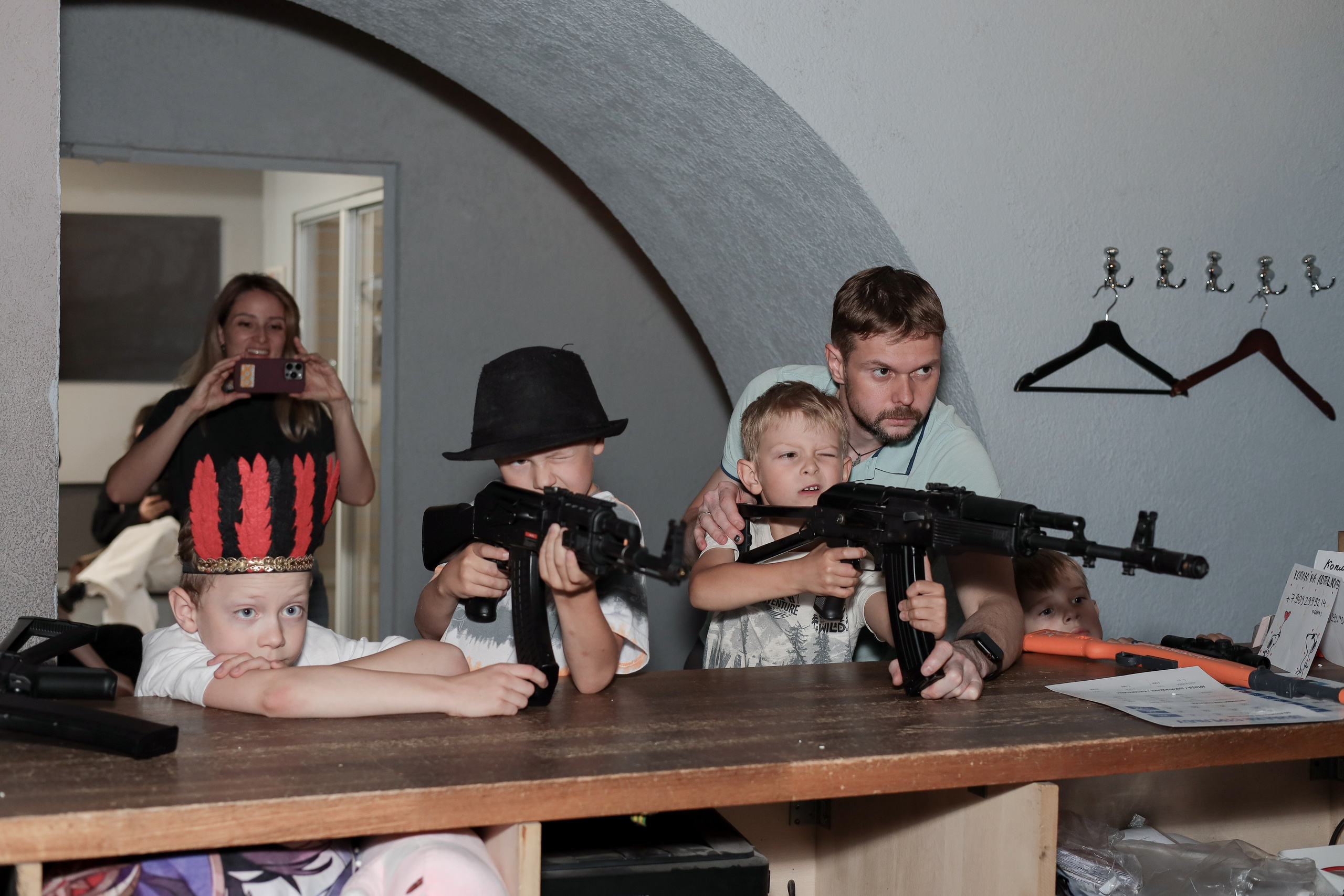 День рождение в стрелковом клубе. Фотограф Надршина Лилия