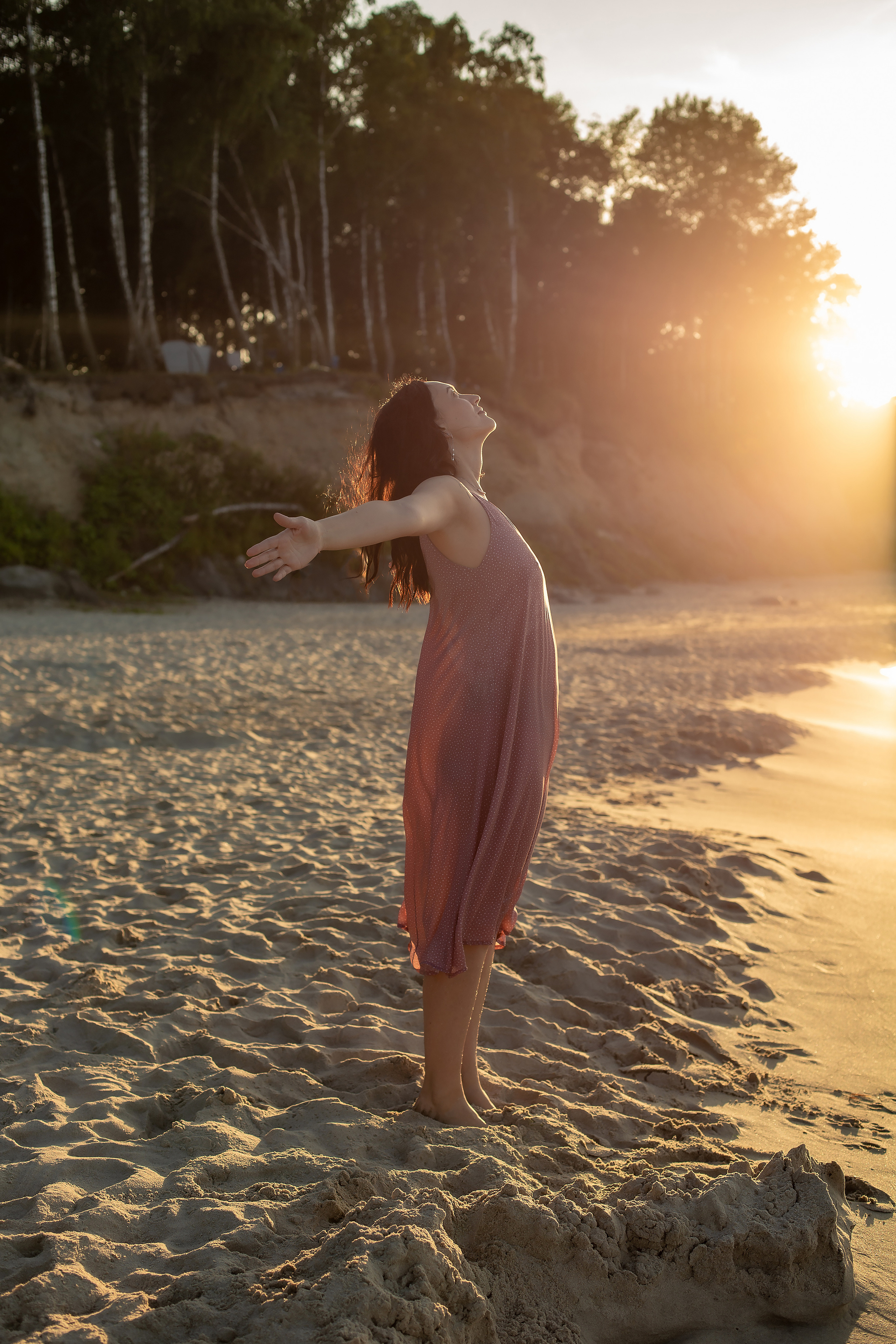 Маша. Закат в Куликово. Фотограф в Калининграде Решетникова Алина