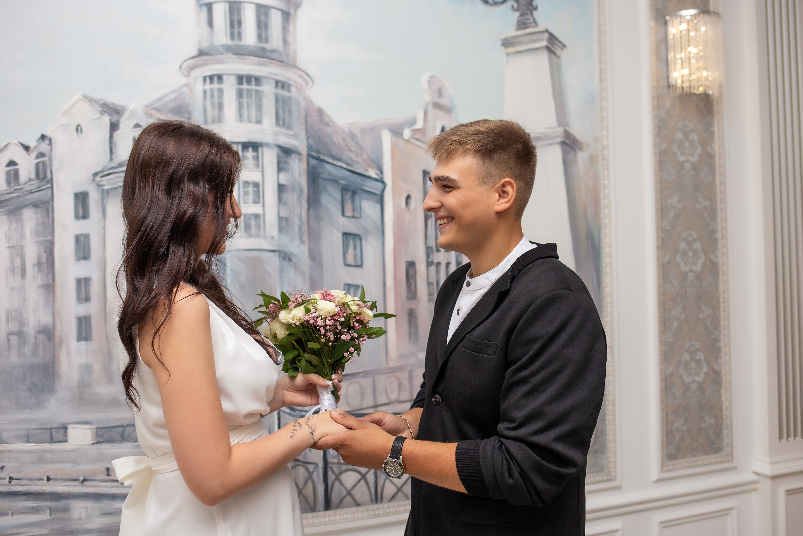 Эвелина и Георгий. В загсе. Фотограф в Калининграде Решетникова Алина