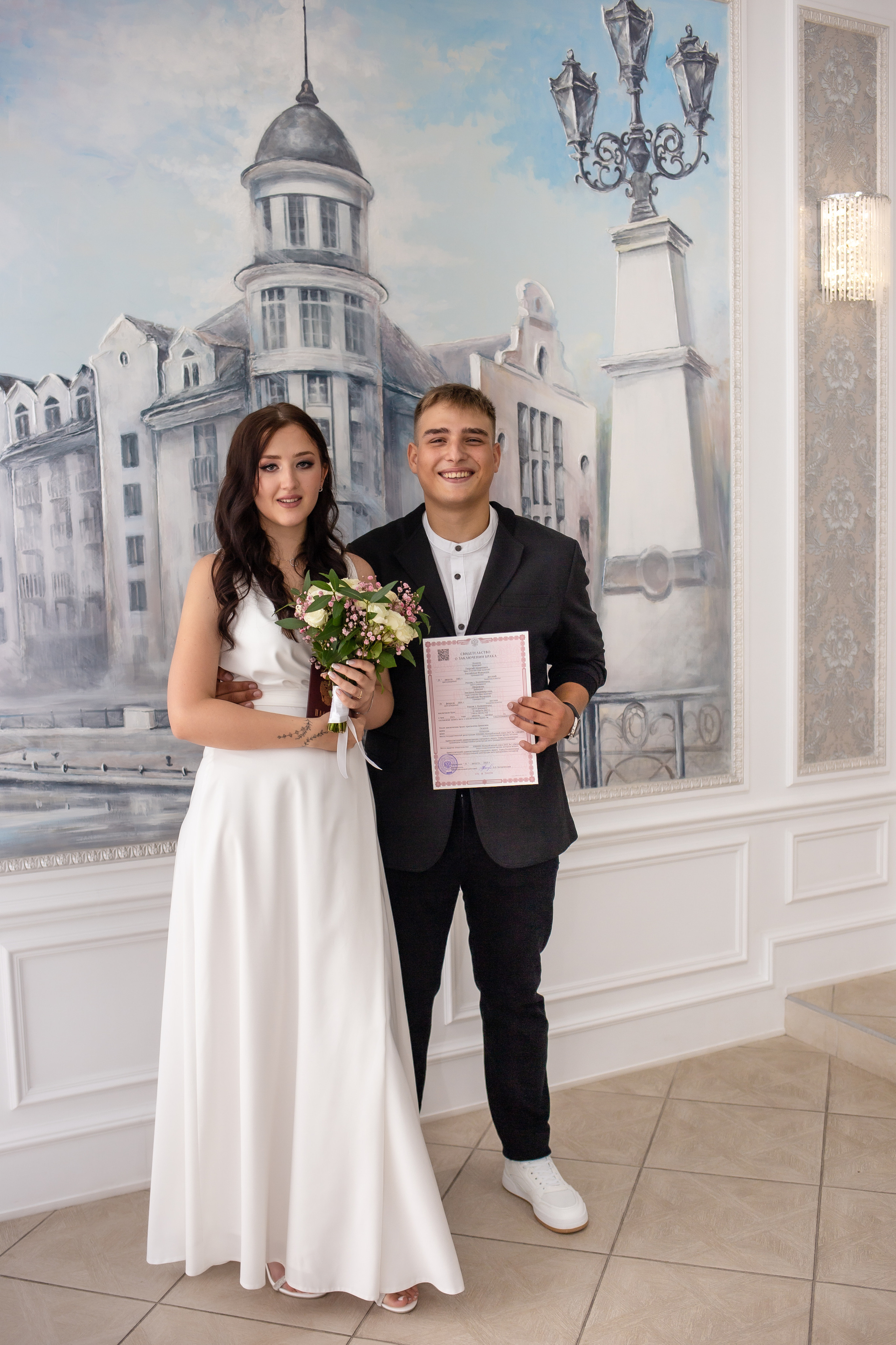 Эвелина и Георгий. В загсе. Фотограф в Калининграде Решетникова Алина