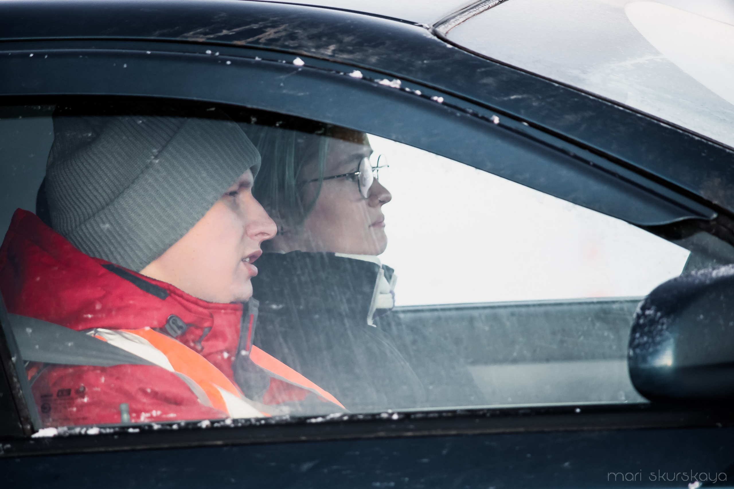 Контраварийная практика вождения автомобиля. Мотофотограф в Санкт-Петербурге Мария Скурская