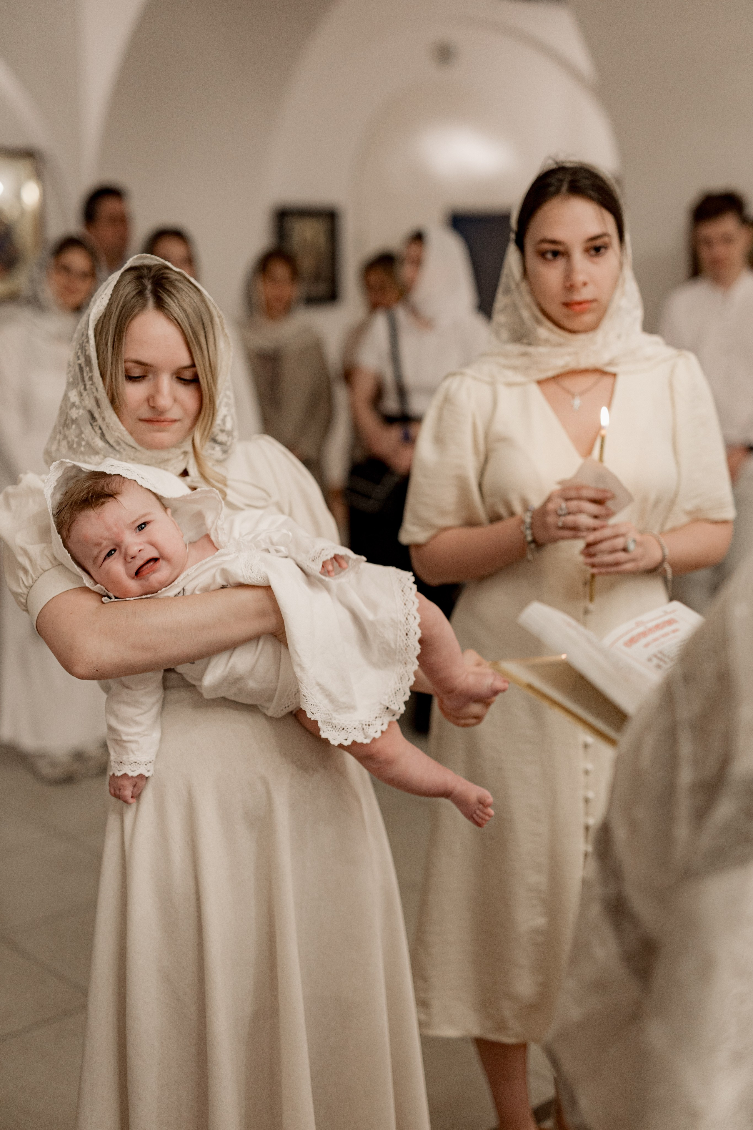 Таинство Крещения Саши. Фотограф новорождённых Newborn Москва