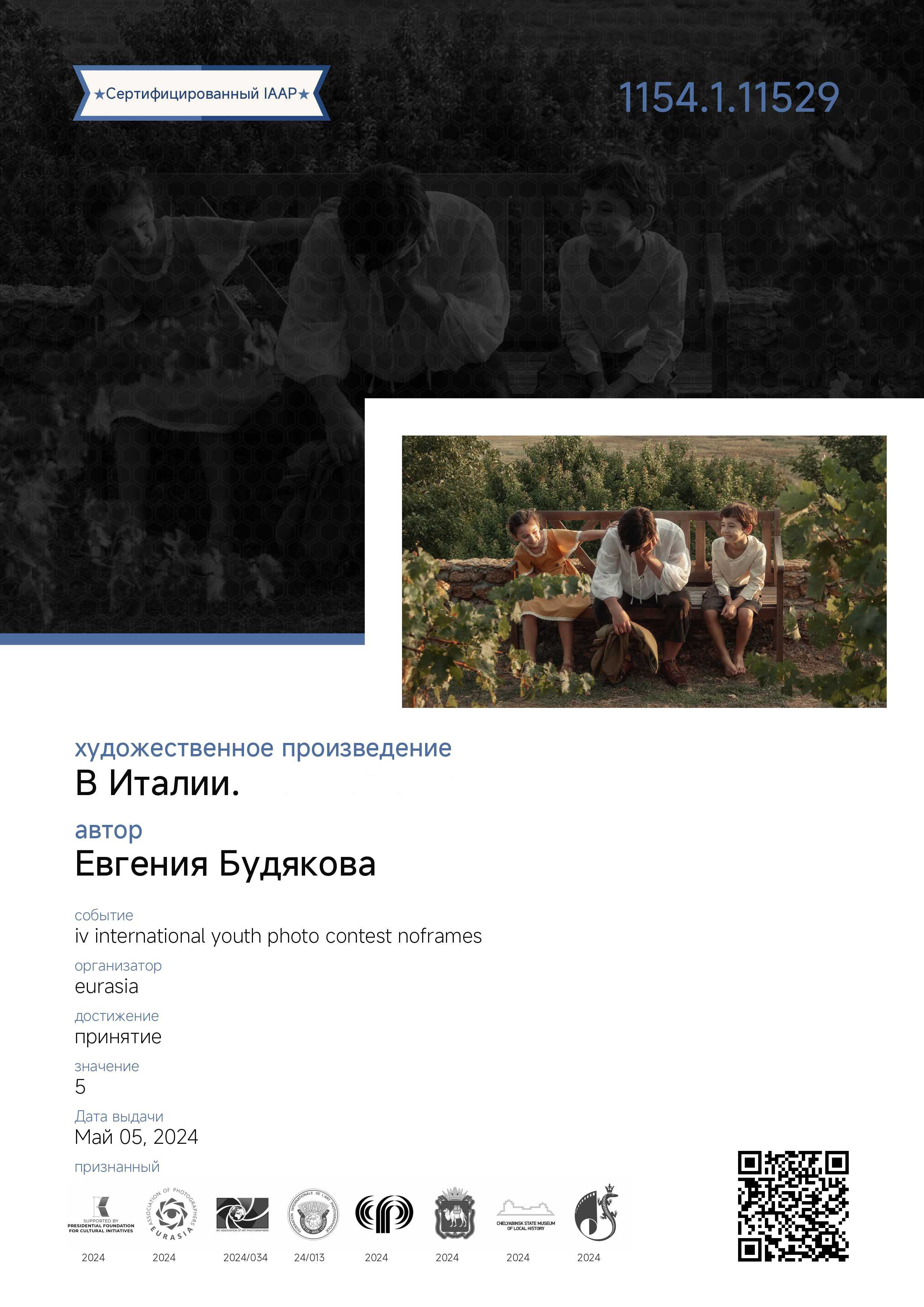 Достижения. Фотохудожник и фоторежиссёр Евгения Будякова