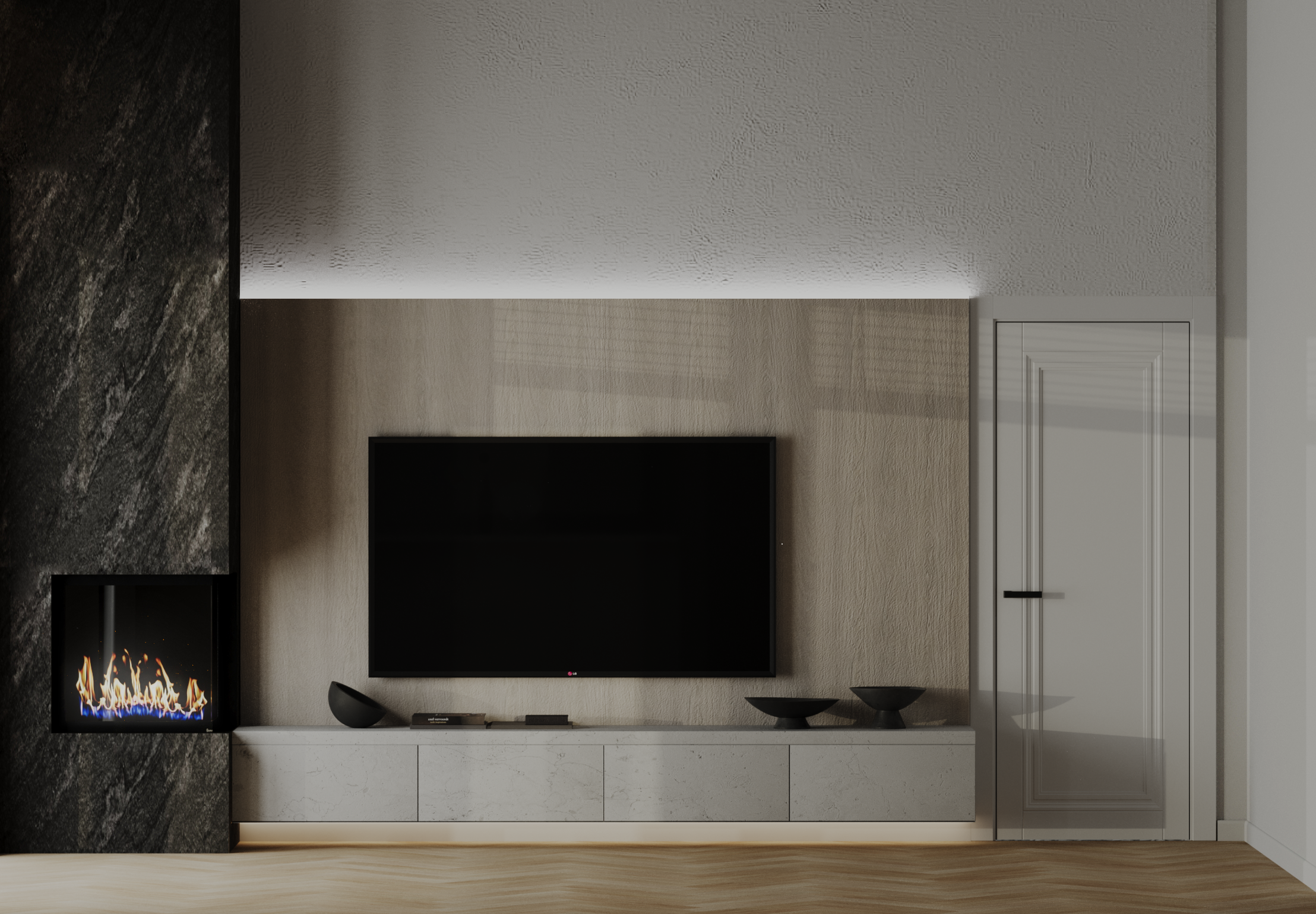 Дизайн интерьера загородного дома для Финстрой. 3D визуализатор и дизайнер-интерьера