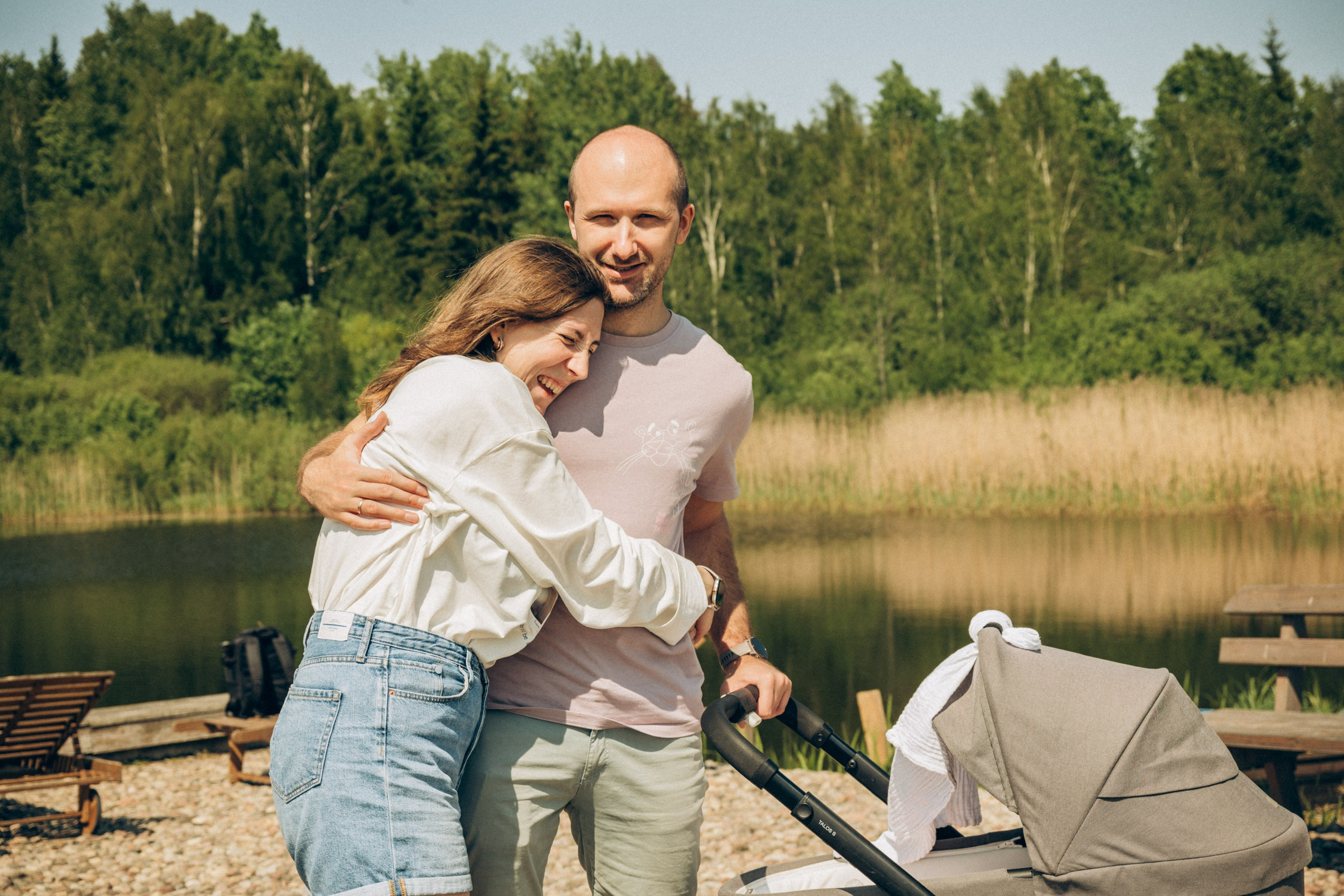 Женя, Аня и Машуня в Лугах