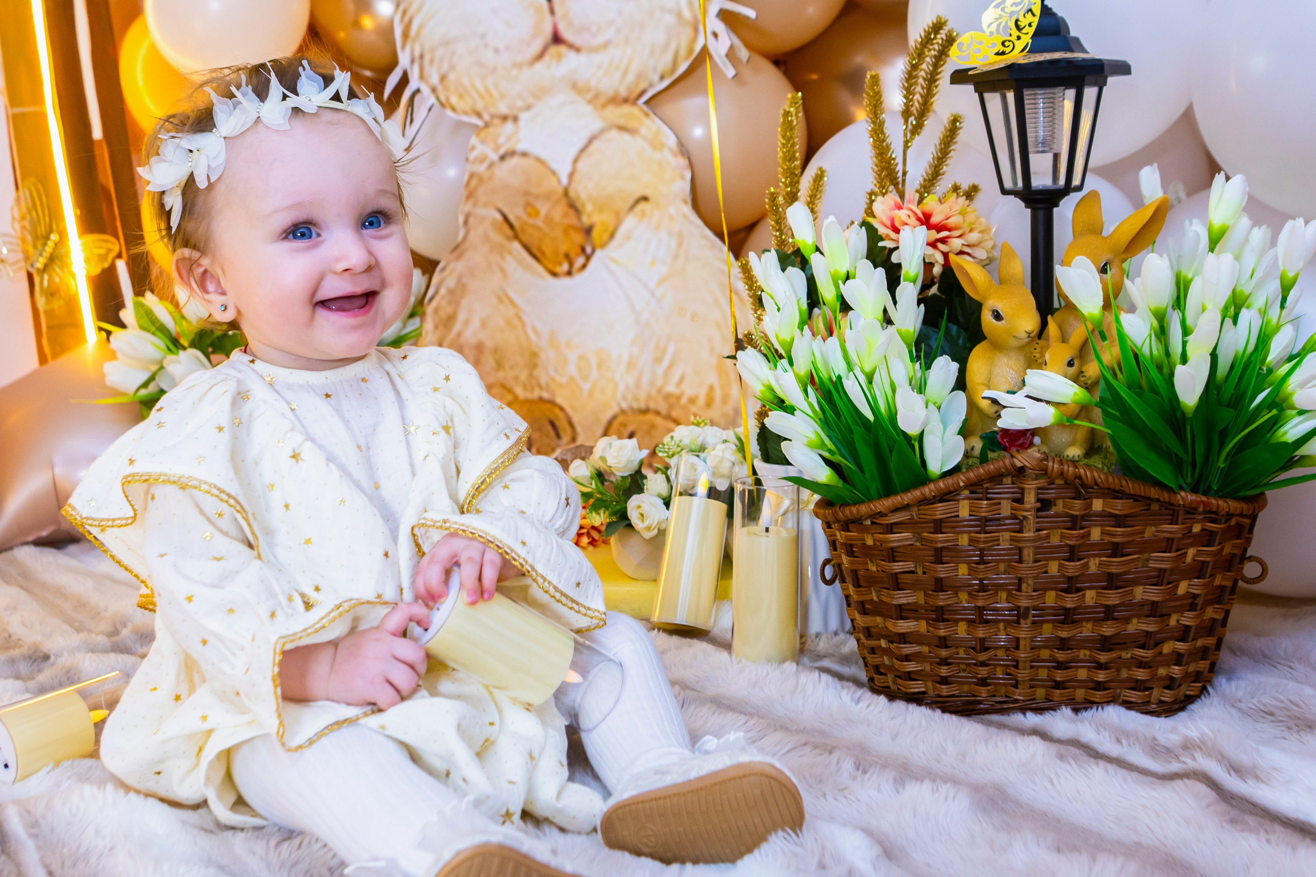 Малышка зайчик. Детская фотостудия «Чудо малыш»