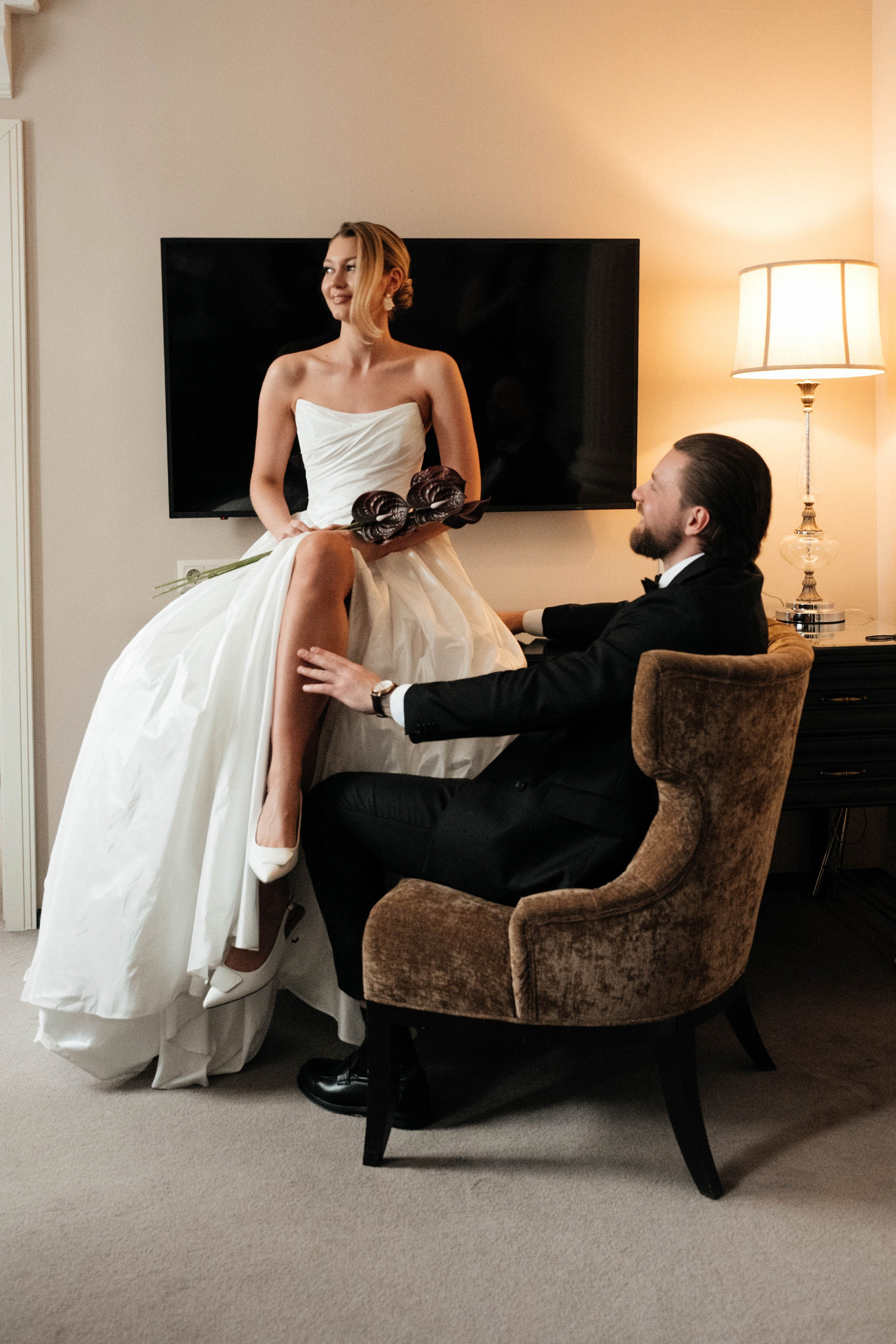 Алексей и Анастасия, творческая съемка в отеле Амбассадор. Свадебный фотограф Москва Александра Аверкова