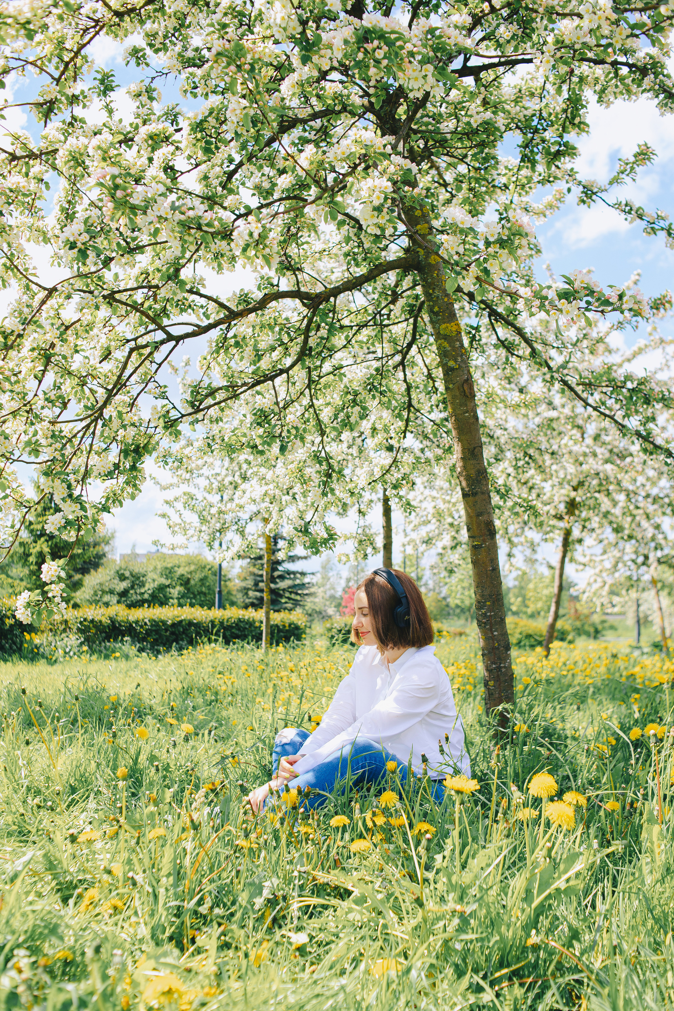 Фотосессия в цветении Яблонь Спб. Фотограф в Санкт-Петербурге, Анна Скворцова