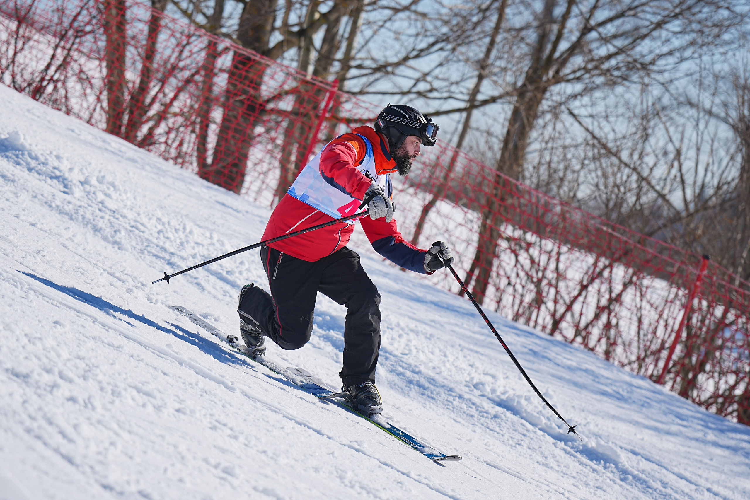 Шуколово. Открытое Первенство МФТИ по горным лыжам. GS, Telemark, 2024. Фотограф Студитский Евгений