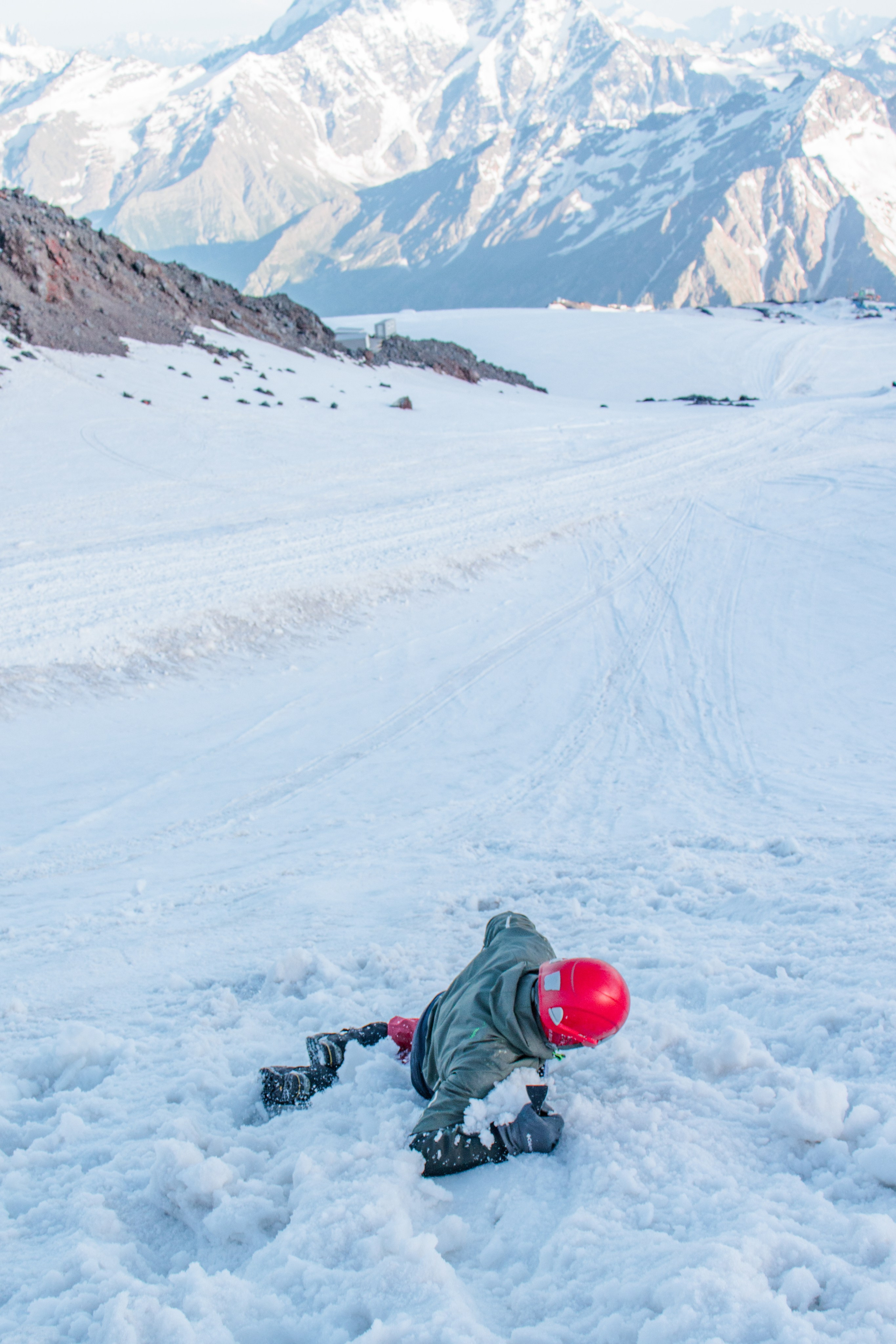 Снежно-ледовые занятия. Фотограф на трекинг и восхождение Эльбрус, Приэльбрусье. Елизавета Бобок