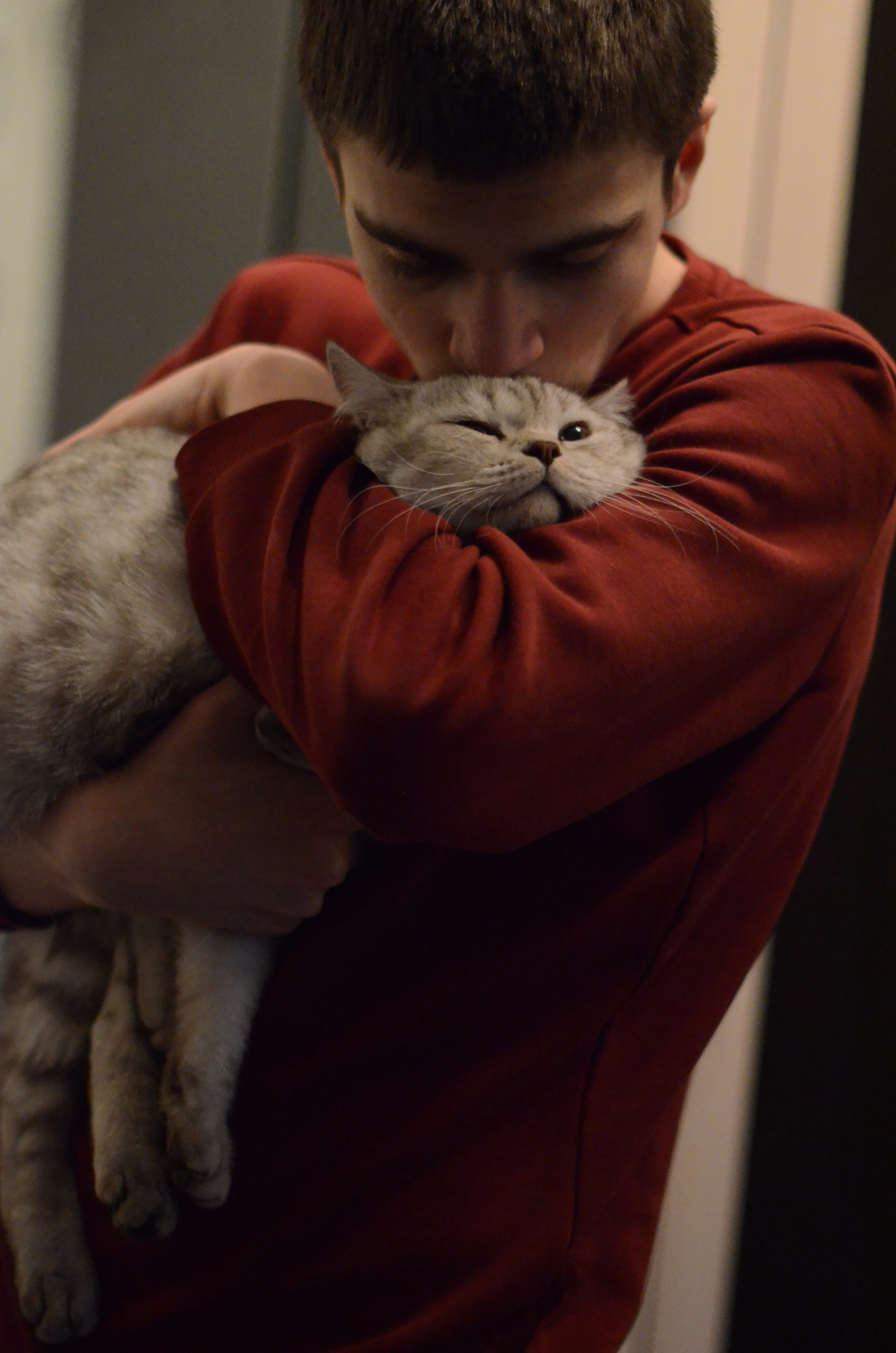 Я снимала его в лесу, дома, на прогулке. С кошками, с ветром, с отсутствием сюжета. И каждый раз это было не про фотографию, а про нас.