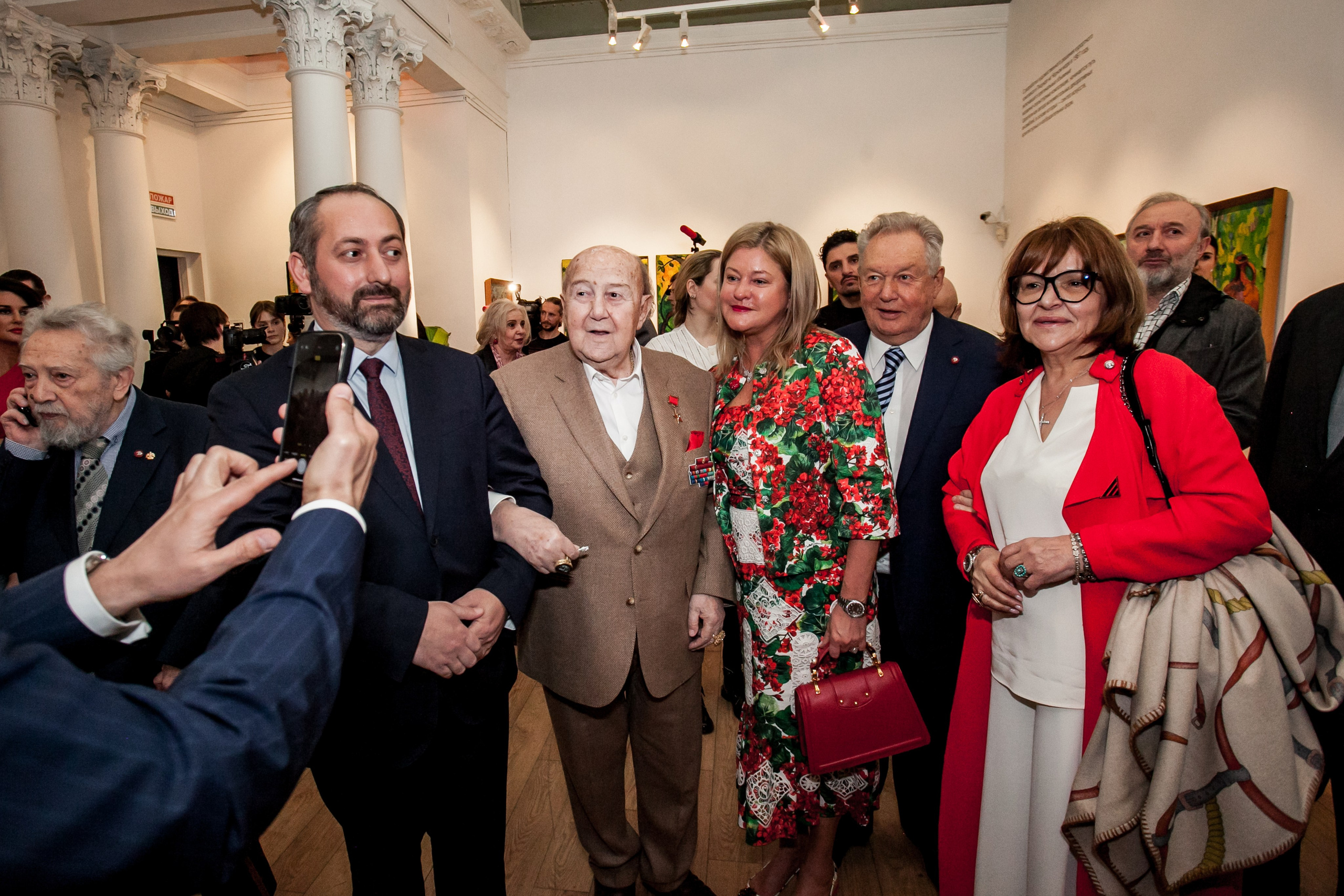 Открытие выставки Зураба Церетели. Art photographer Nino