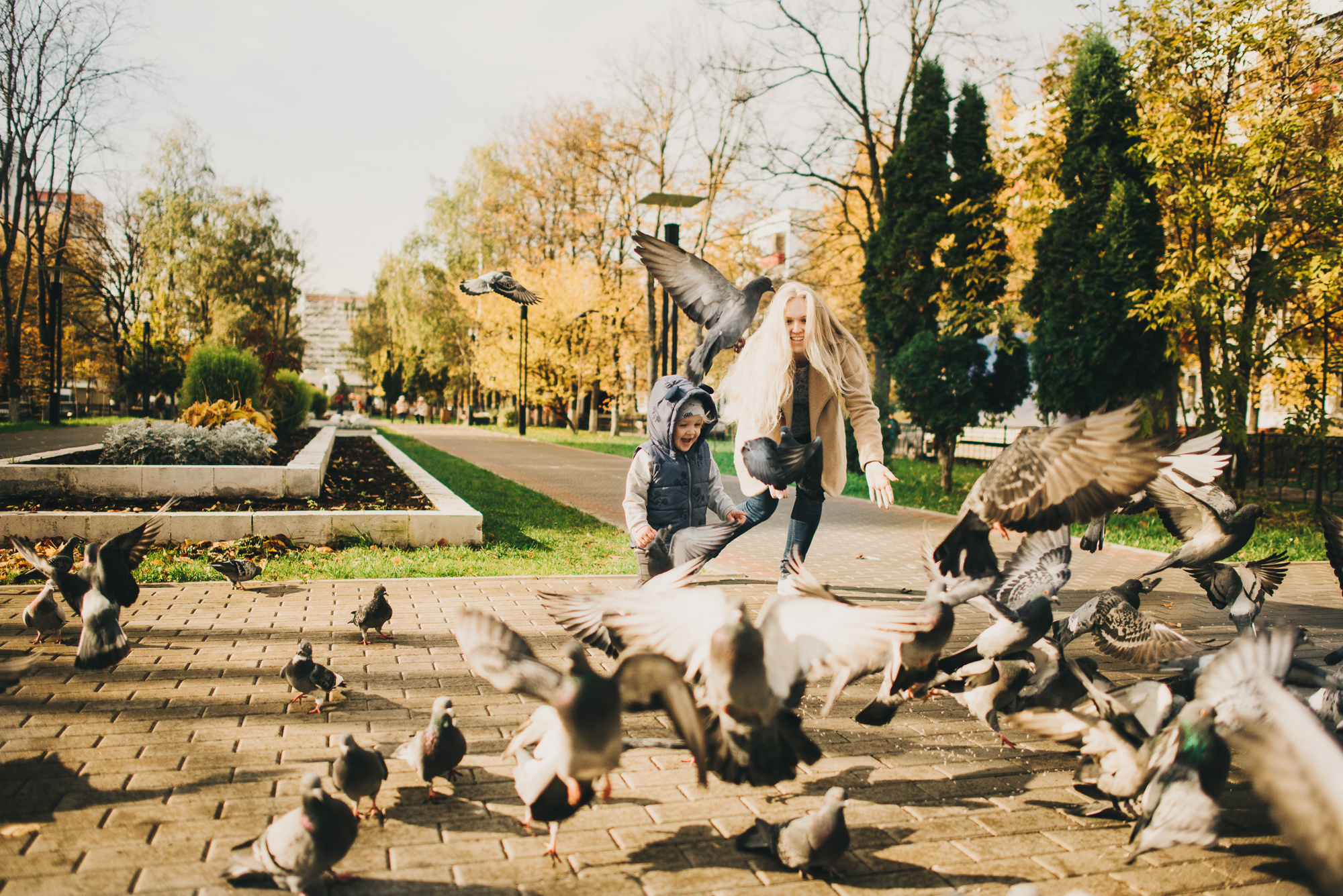 Катя и Соната: в бликах осени. Фотограф в Москве новорожденные свадьбы семьи Дарья Ларионова