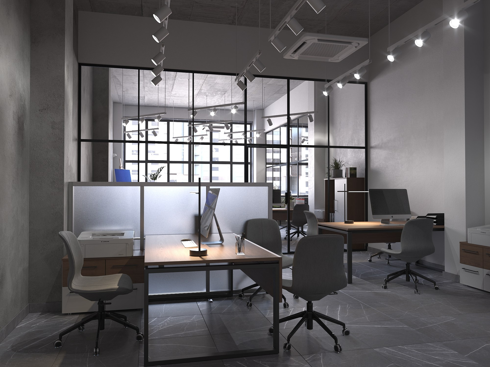 Офис компании Голос Челябиснк. БК студия дизайна интерьера