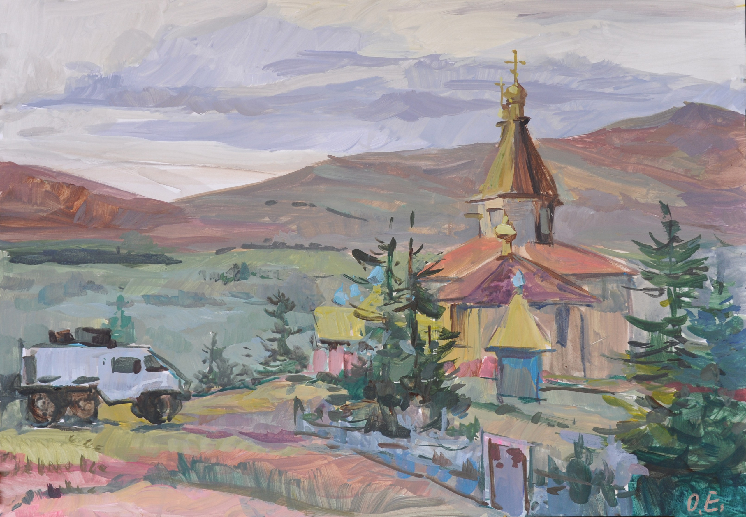 За Полярным кругом. Ефремова Ольга. Художник