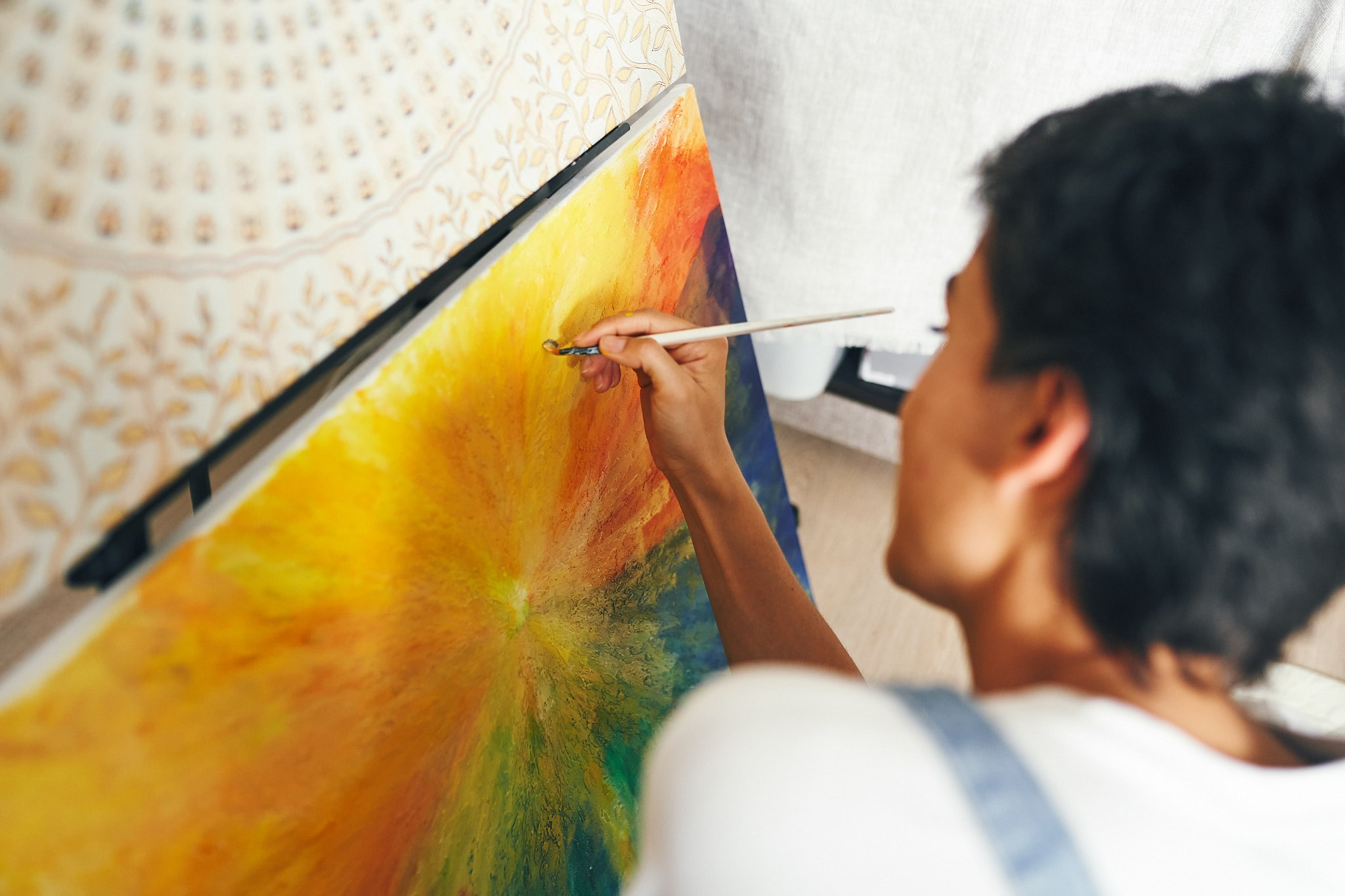 Контент съемка для художницы. Фотограф в Сочи Катя Гончарова