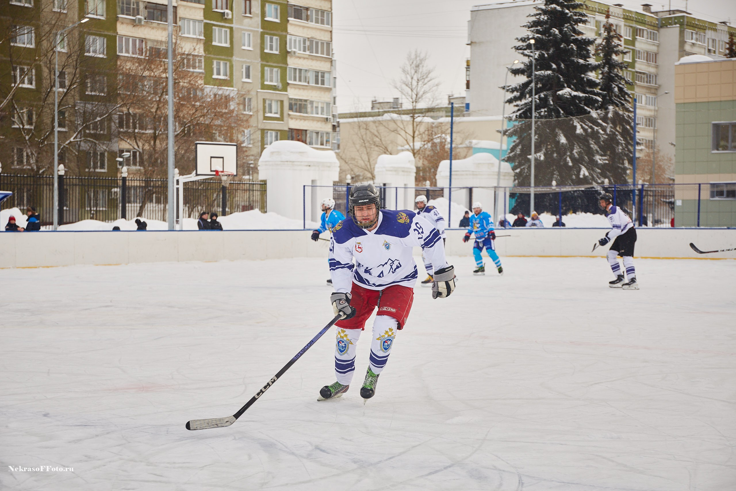 Турнир по хоккею «Русская классика» в рамках Офицерской хоккейной лиги. Спортивный фотограф Некрасов Денис