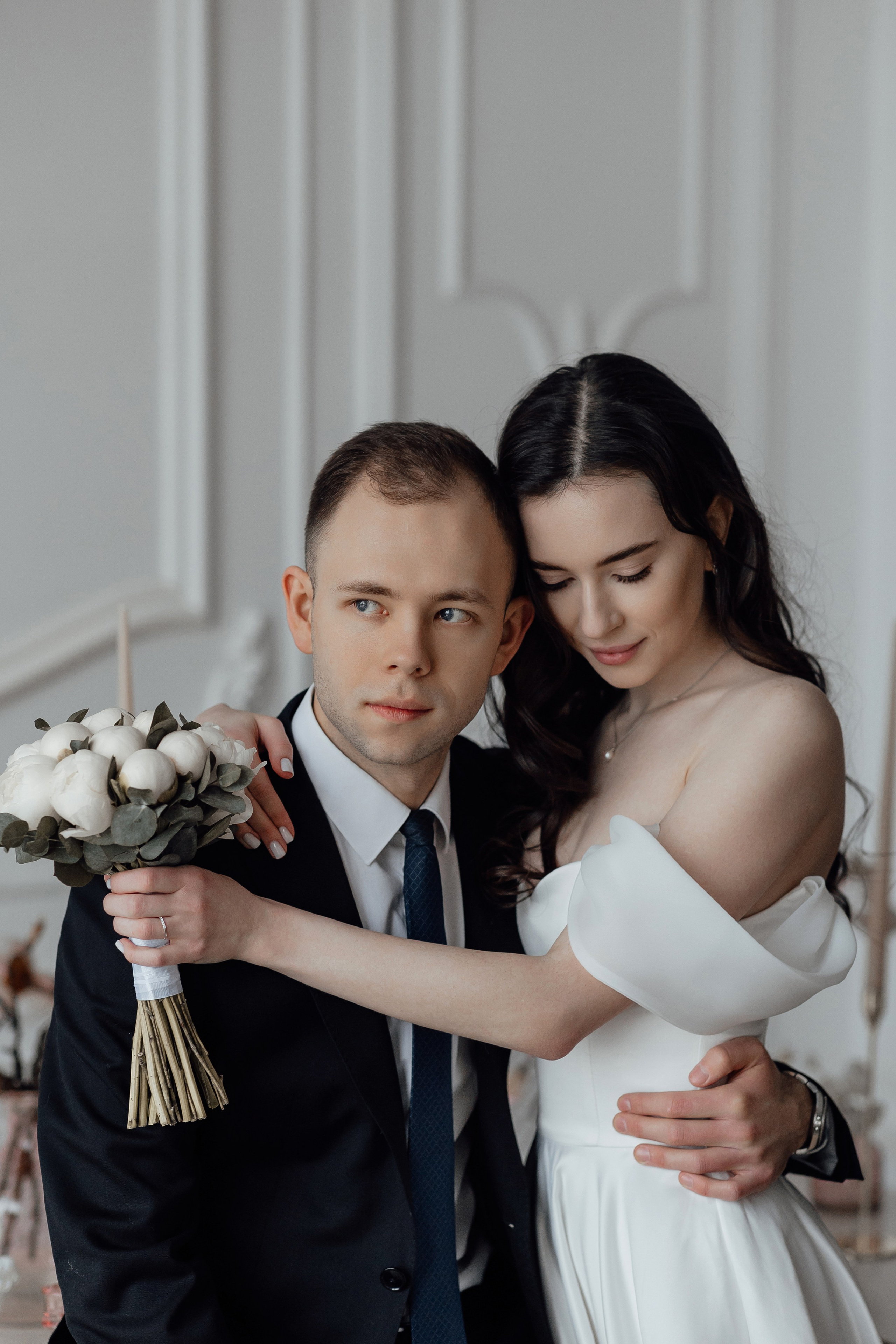 свадебная фотосессия в студии в Москве