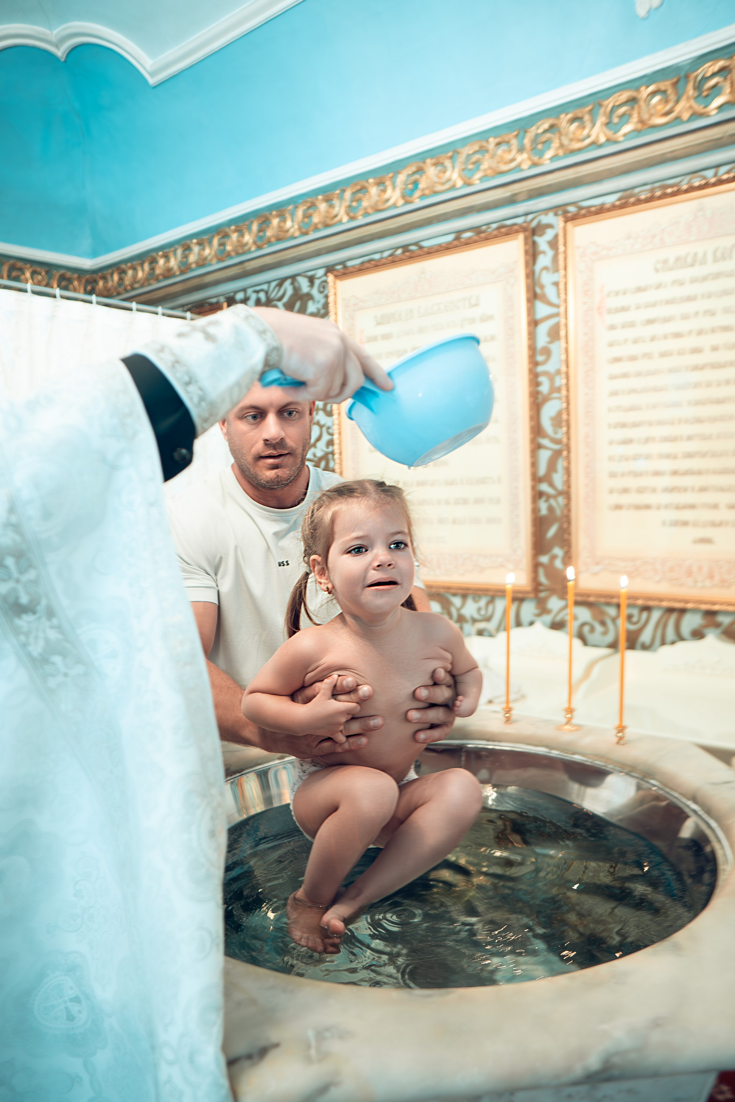 Таинство Крещения Евы и Софии