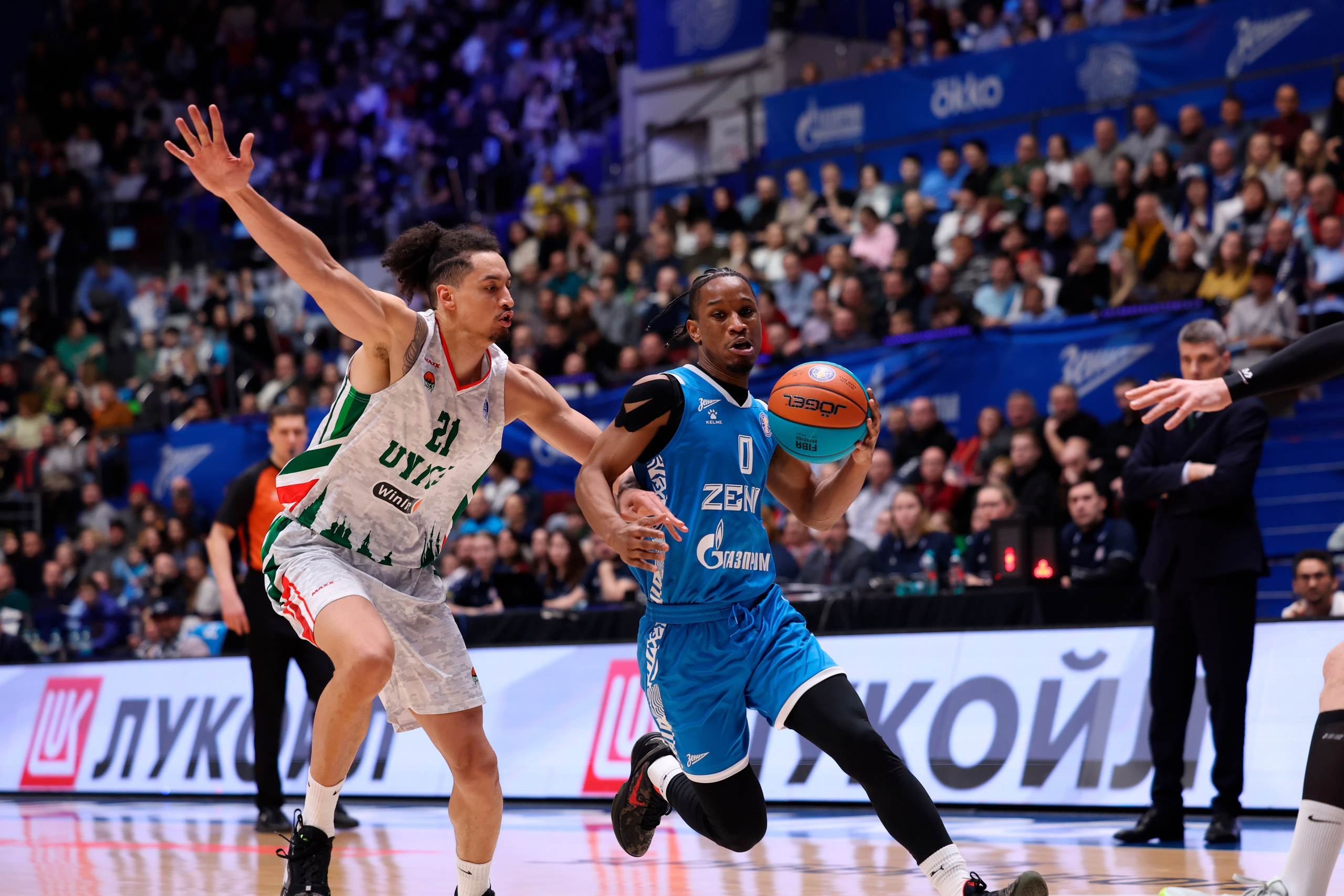 БК Зенит — БК Уникс 13.02.2025. Спортивный и репортажный фотограф Антон Тереханов