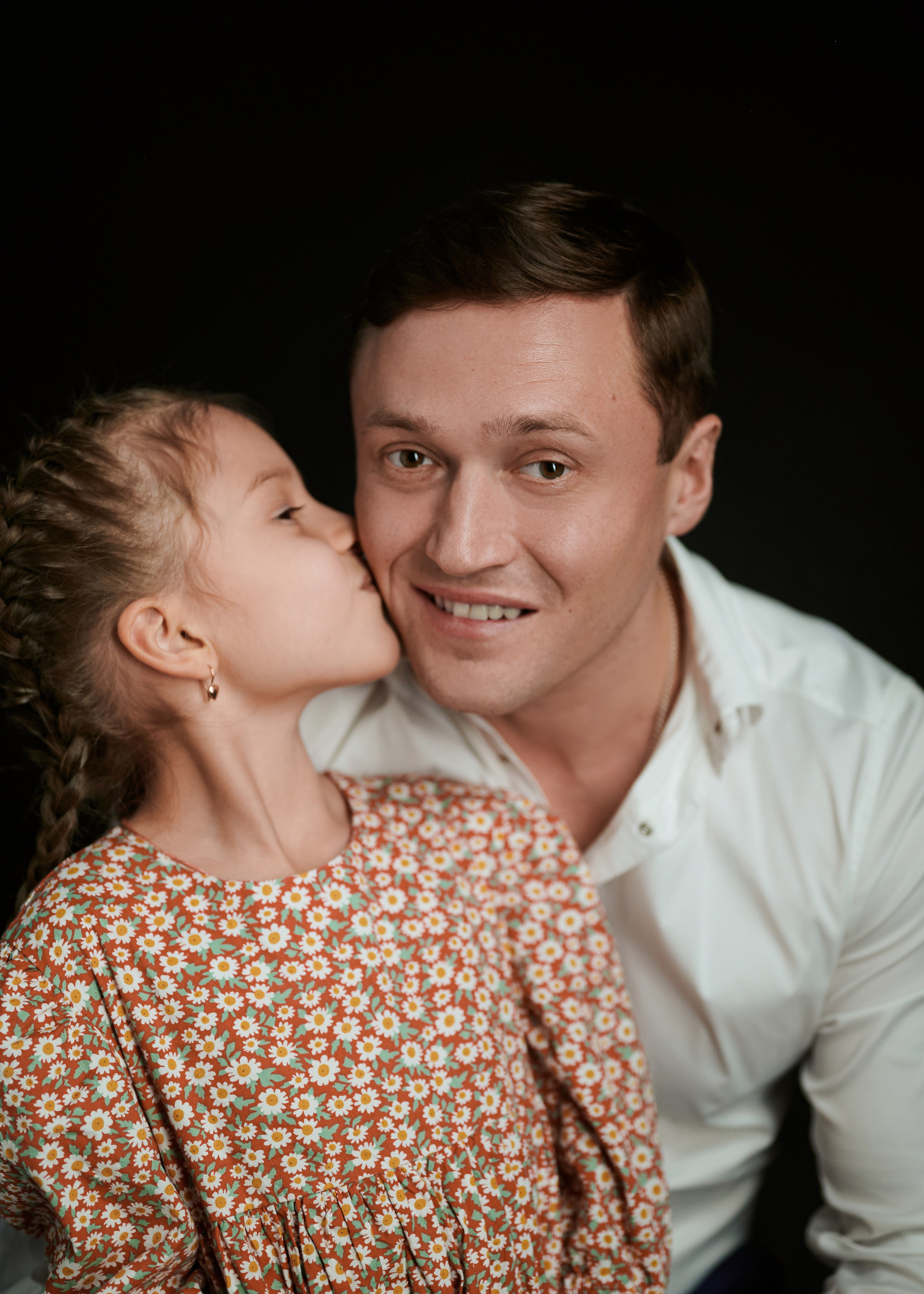 Отец и дочь. Фотограф Регина Барская, Калуга