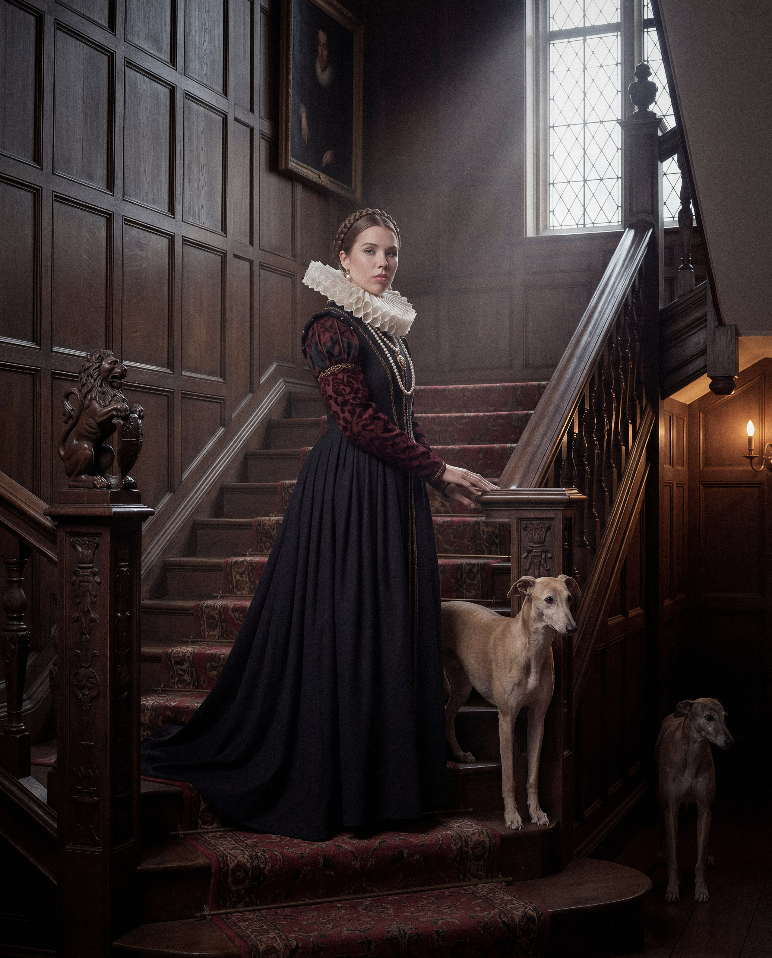 Аристократический женский портрет — художественная фотосессия в стиле Возрождения, Санкт-Петербург. Сергей Горшенин, фотограф в Санкт-Петербурге