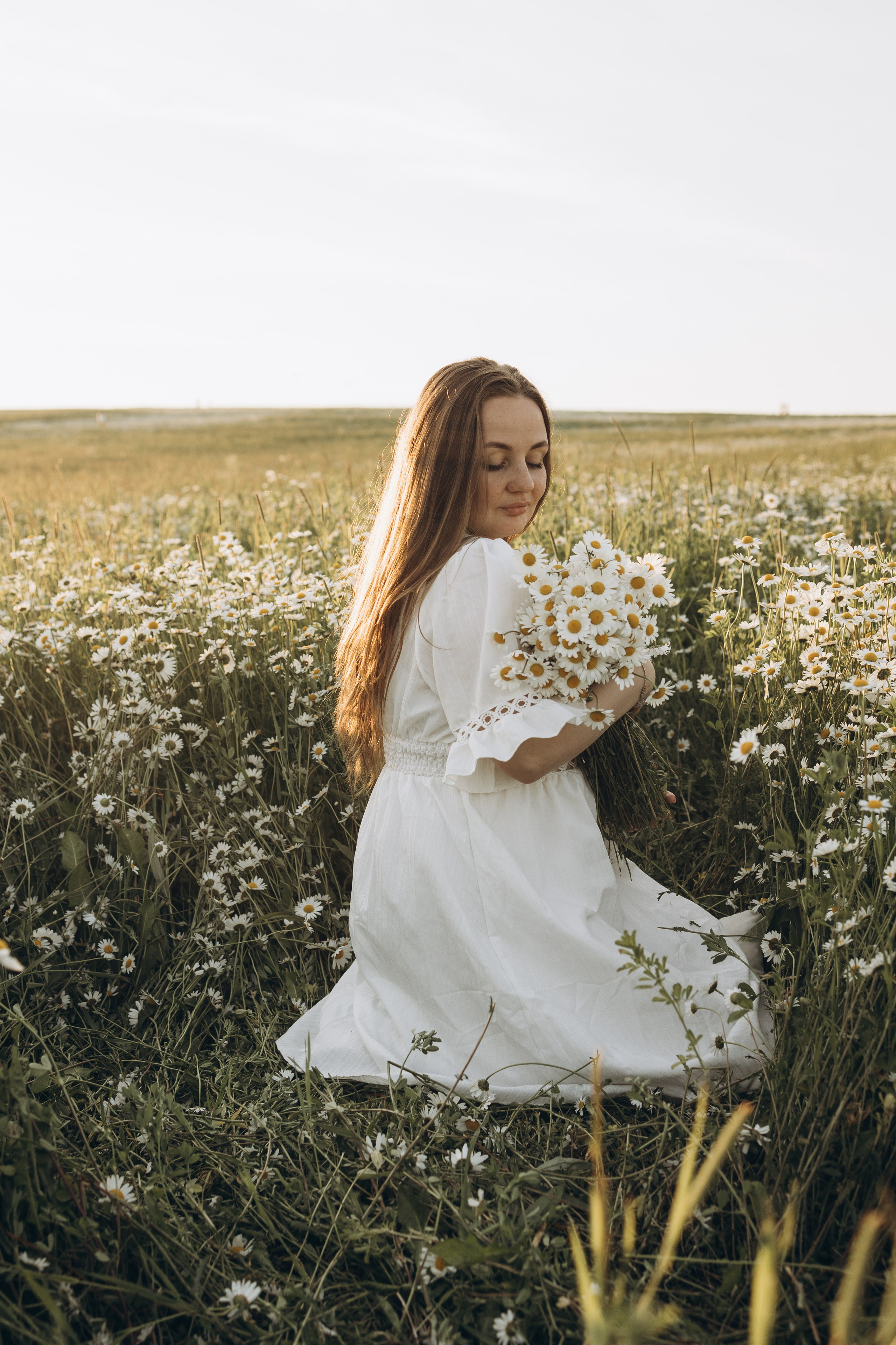 Маша и ромашки. Семейный фотограф в Москве Виктория Ястребинская