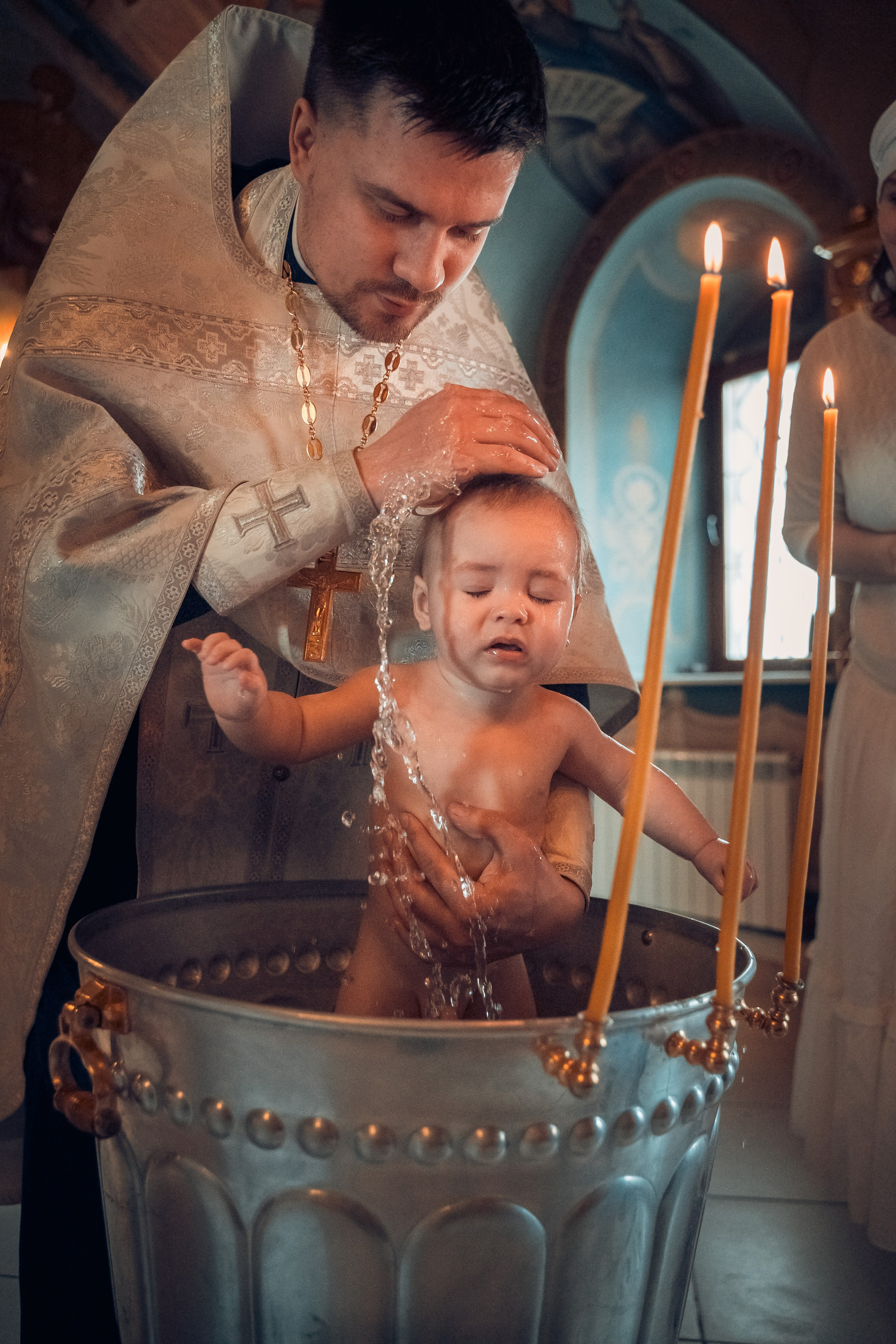 Крещение Михаила, Свято-Троицкий кафедральный собор, г. Саратов. Семейный фотограф в Саратове