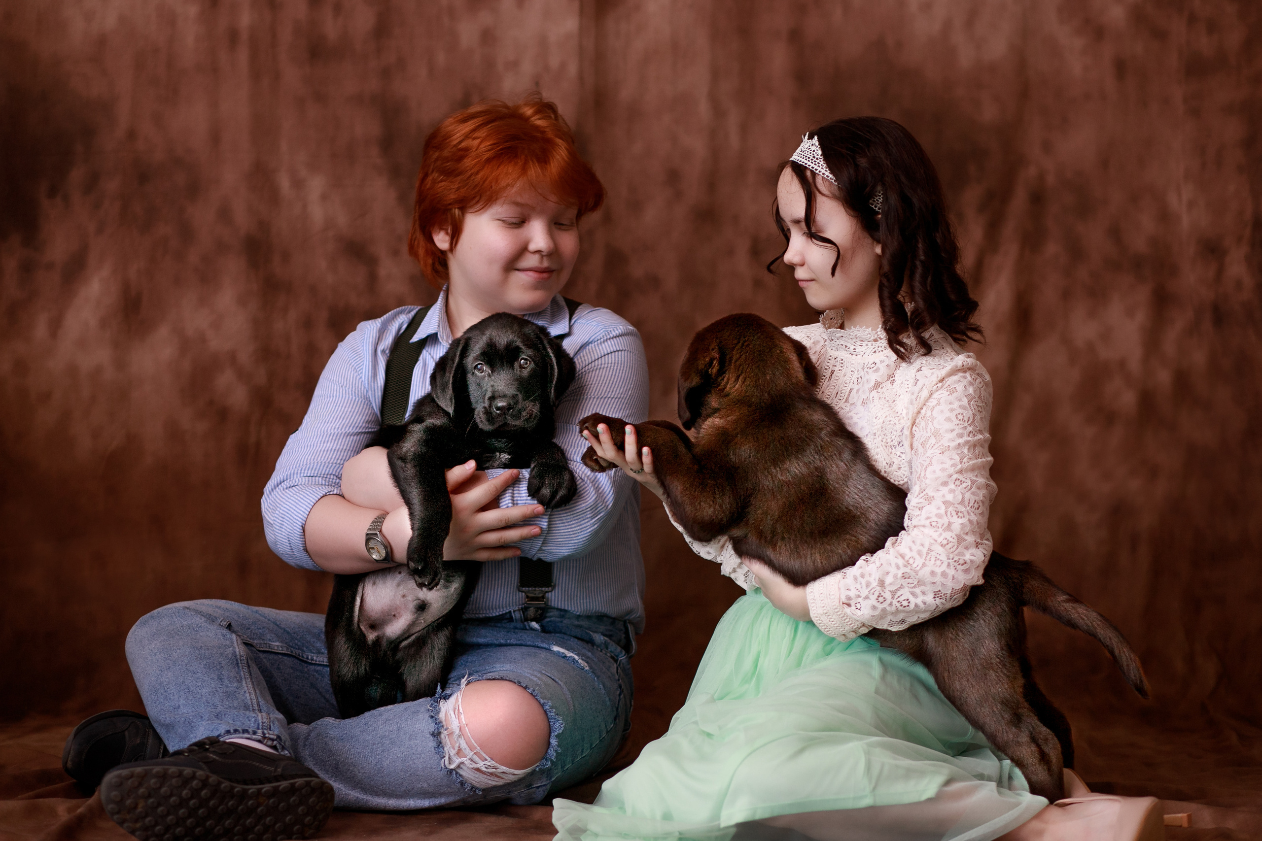 Фотосессия с животными. Щенки. Собаки. Фотограф Кравченко Юлия. Энгельс