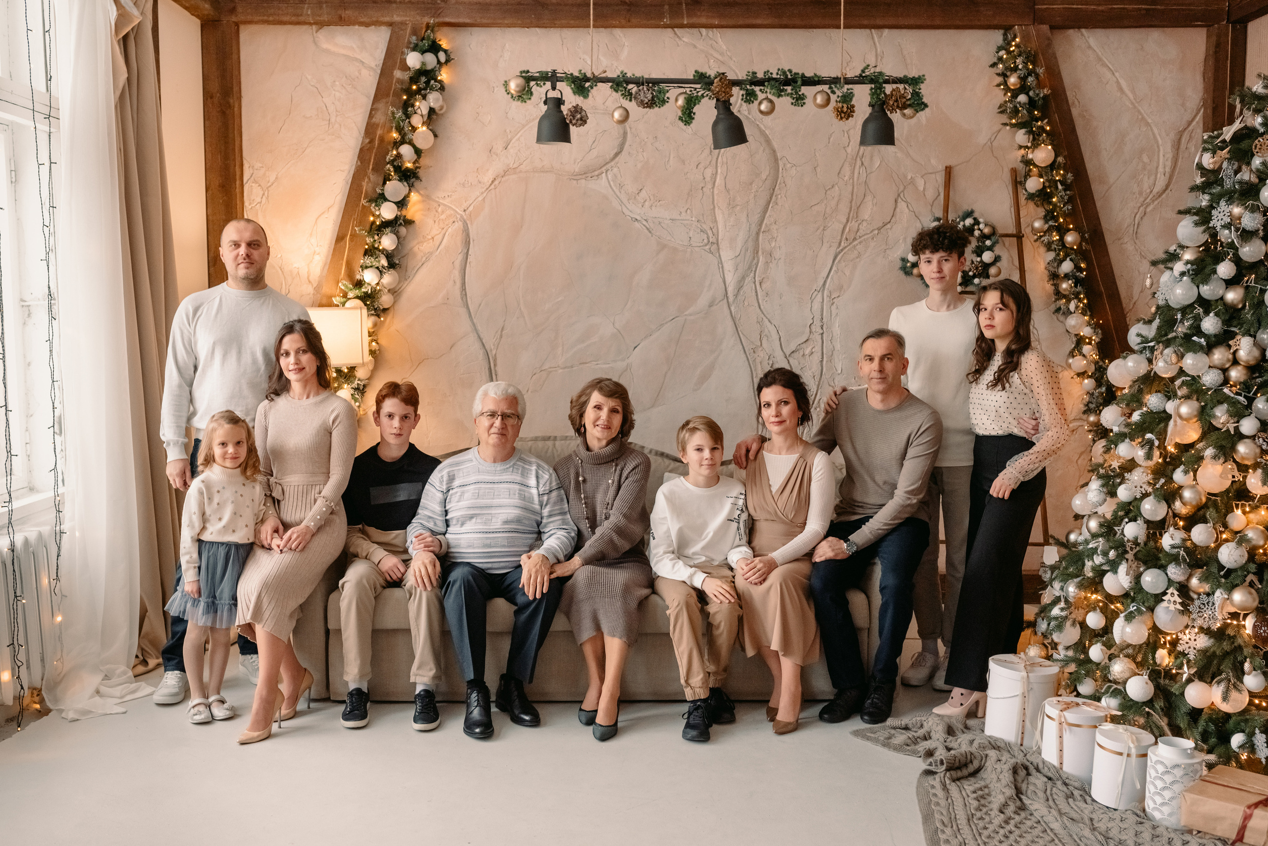 Фотосессия большой семьи. Фотограф Юлия Кондратьева