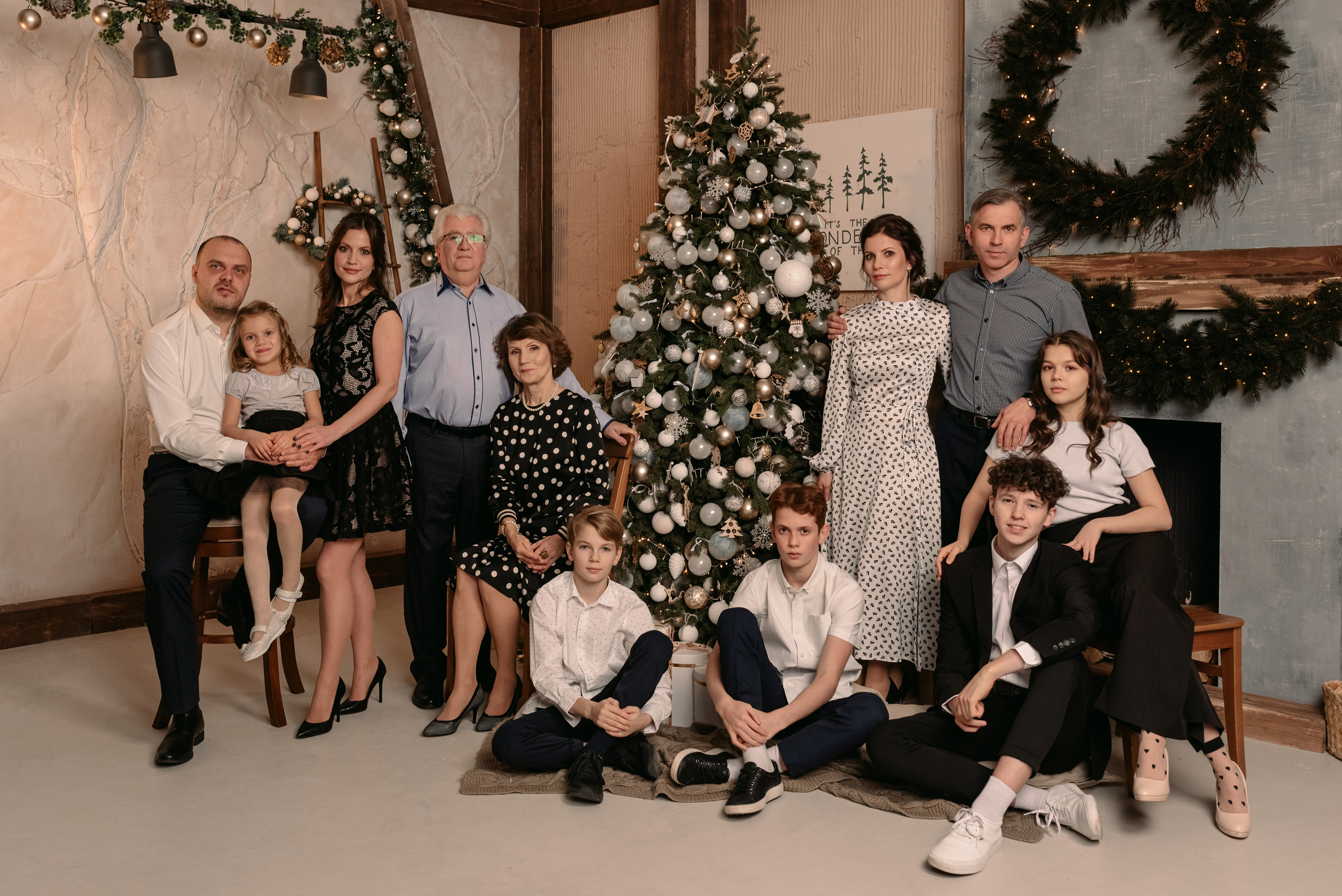 Фотосессия большой семья. Фотограф Юлия Кондратьева