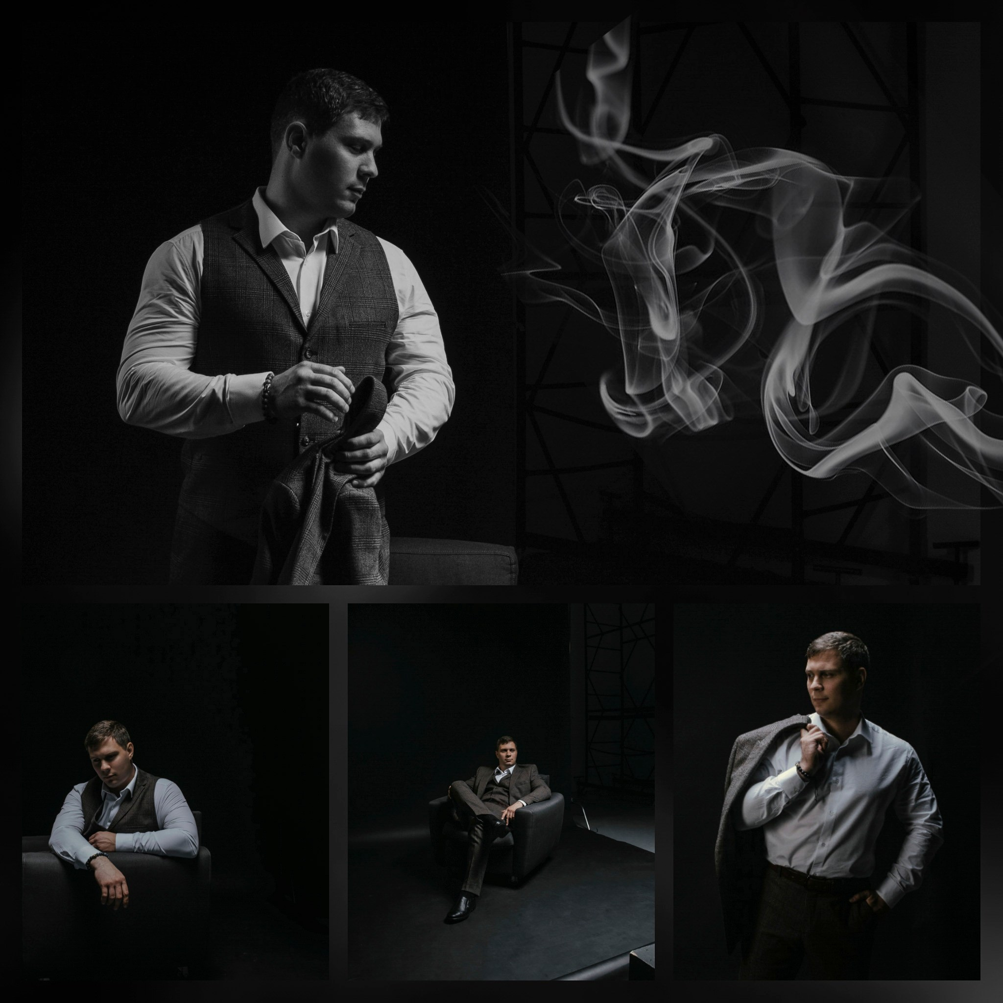 мужчина в классическом костюме и жилете