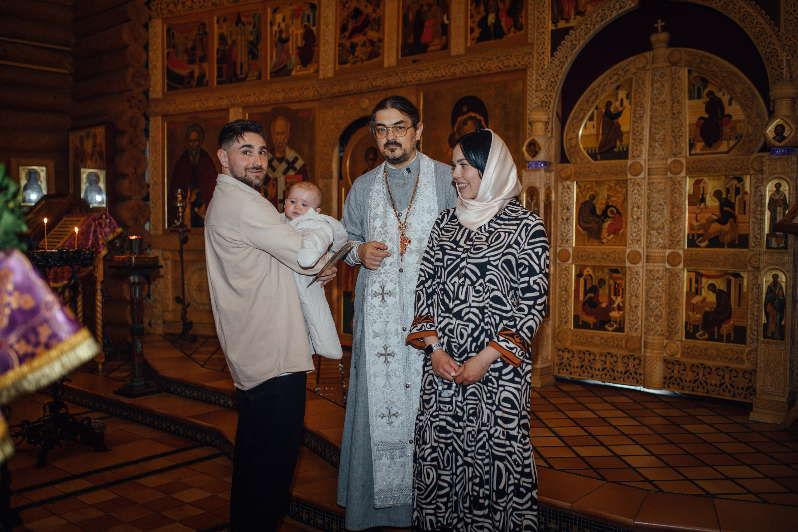 Таинство крещения Софии, апрель 2024