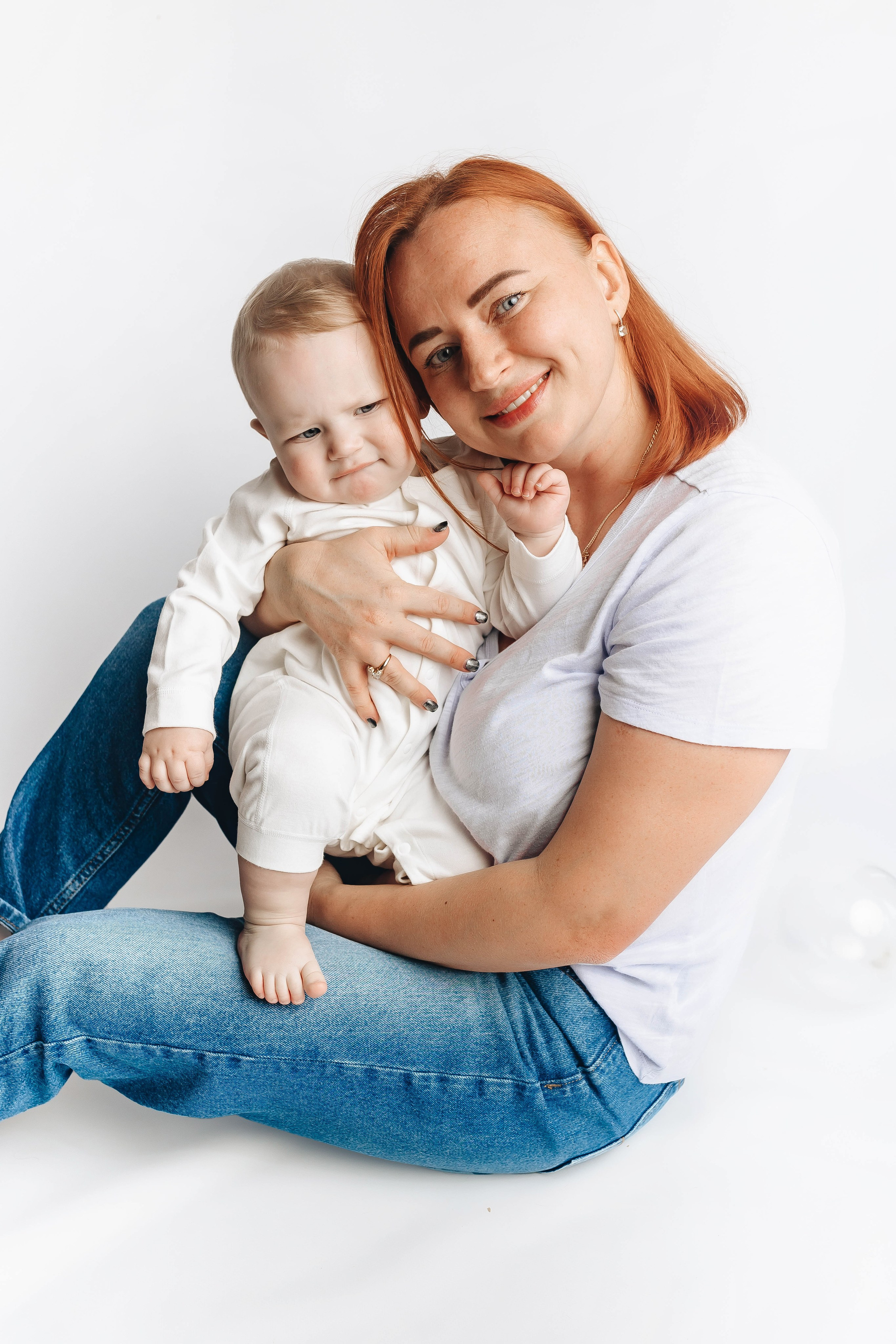 Семейные фото на годиках. Фотограф новорожденных Серпухов, Протвино, Москва I Марина Бурмистрова