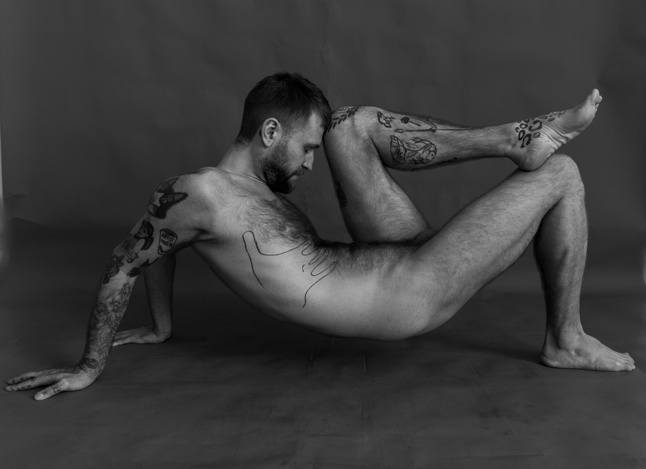 Мужская съёмка ню. Фотограф Елизавета Потешкина