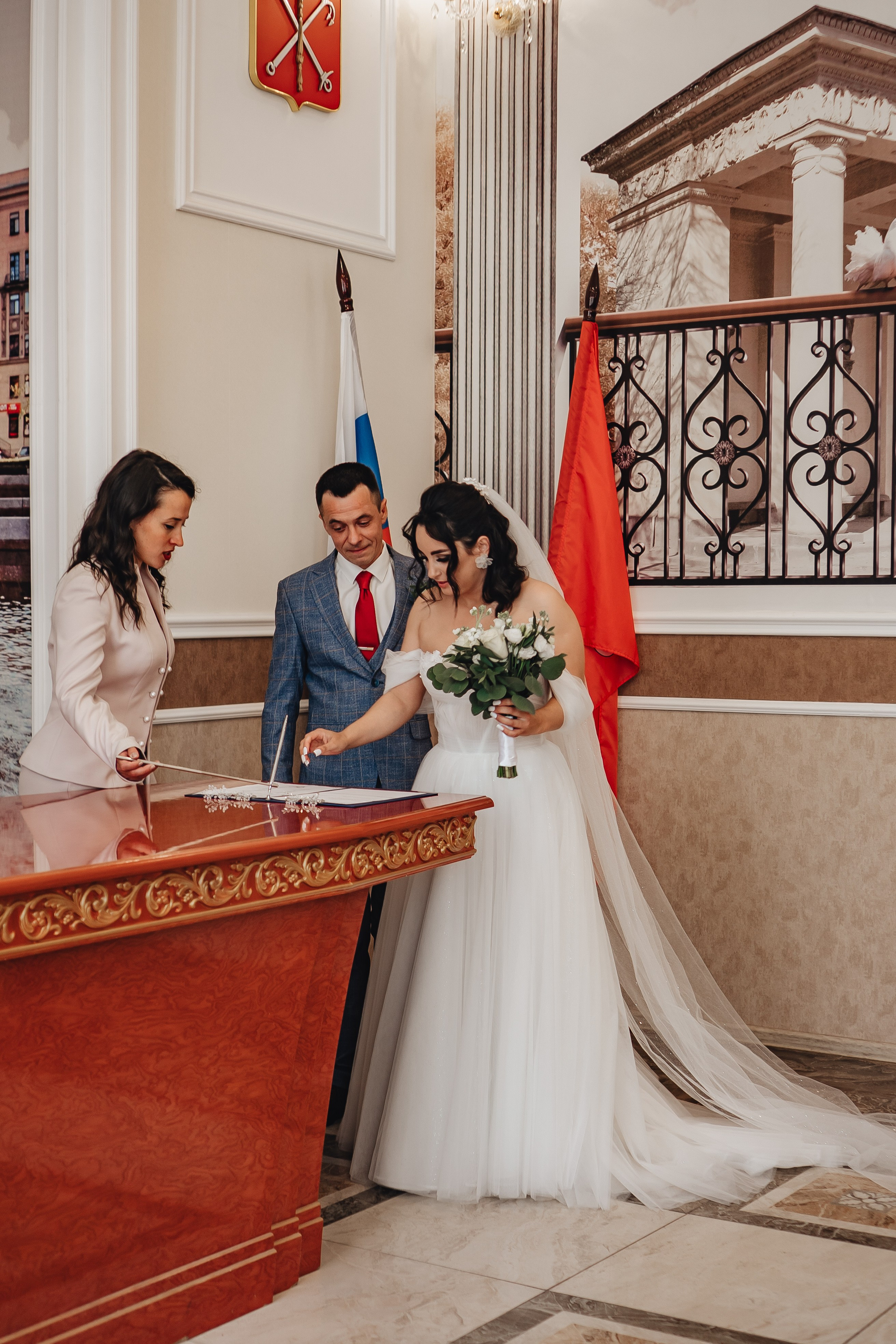 СВАДЕБНАЯ СЬЕМКА В ЗАГСЕ НА МОСКОВСКОМ ПРОСПЕКТЕ. Профессиональный фотограф, Санкт-Петербург — Виктория Богомолова