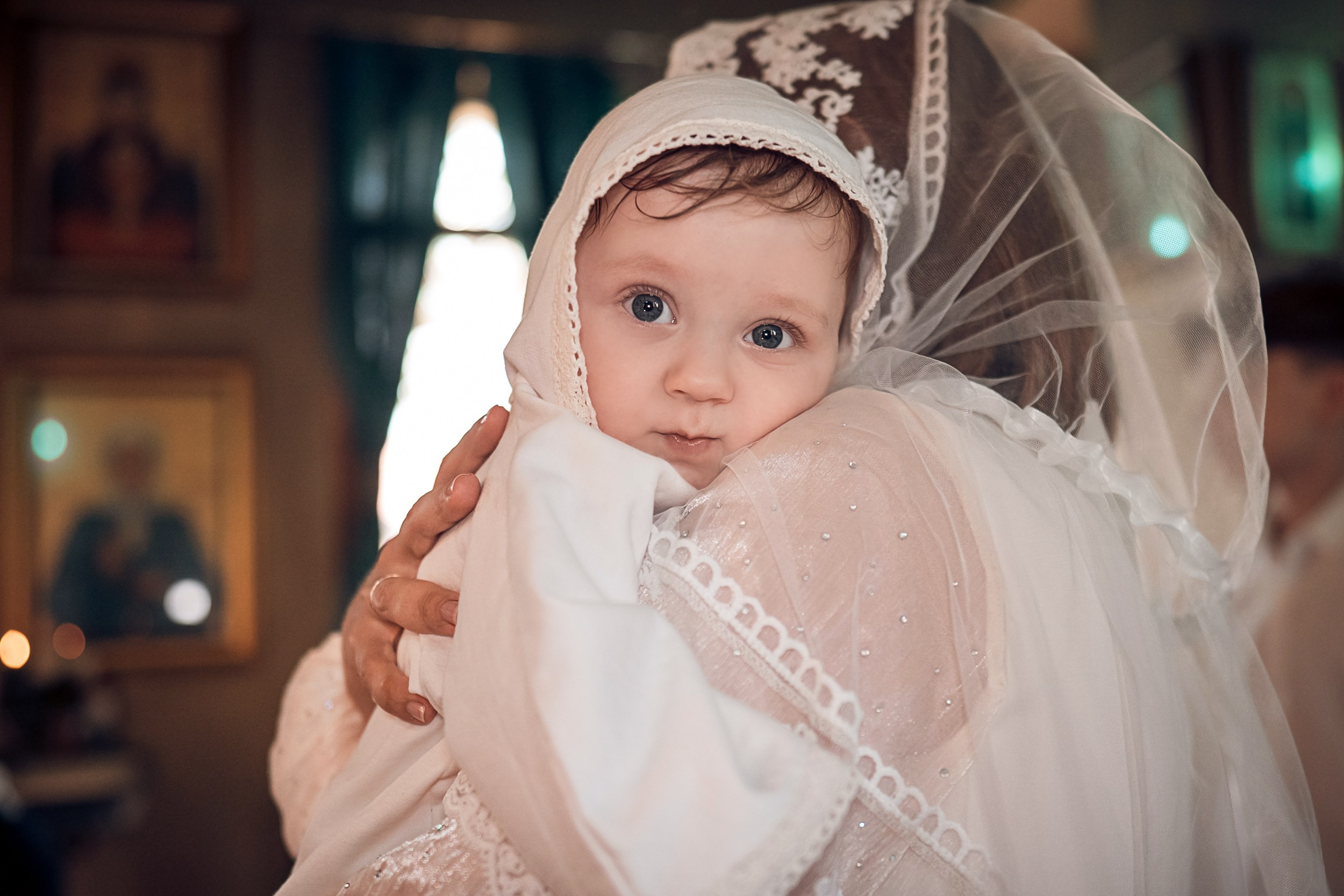Крещение в храме Прп.Сергия Радонежского с. Орлиное. Церковный фотограф Севастополь