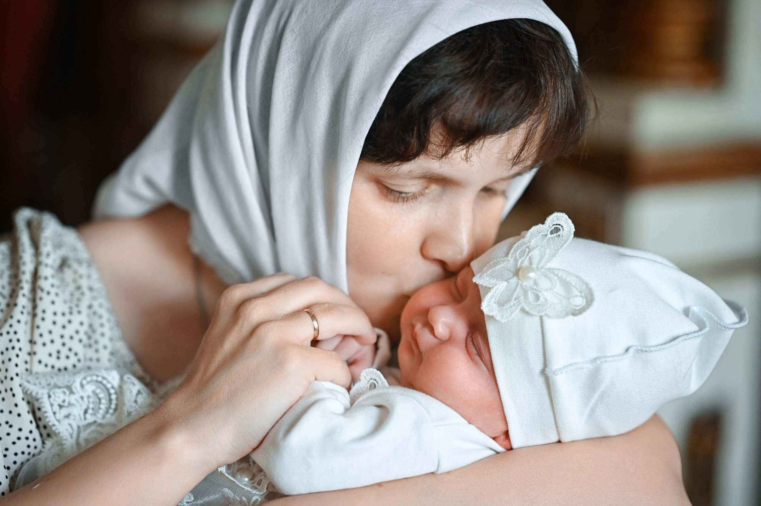 Крещение Ксении. Семейный фотограф в г. Воскресенск Наталия Молева