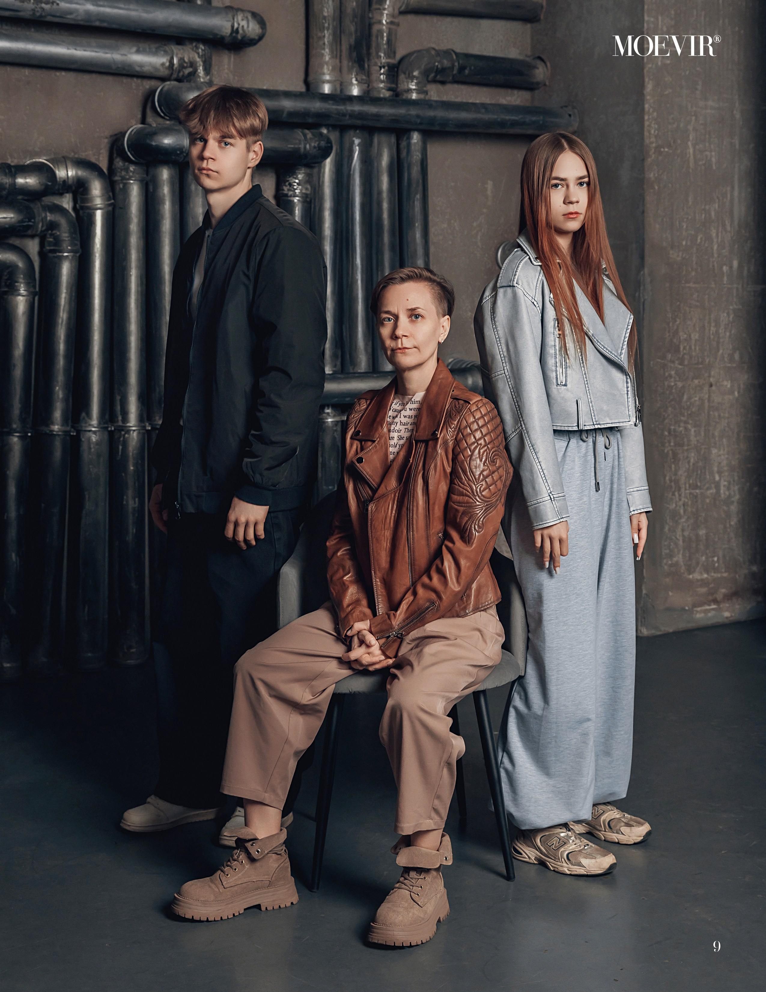 Семейная фотосессия в стиле grunge vogue для семьи Елены. Интерьеры, Контент, Портреты | Фотограф в Москве Дани Терно